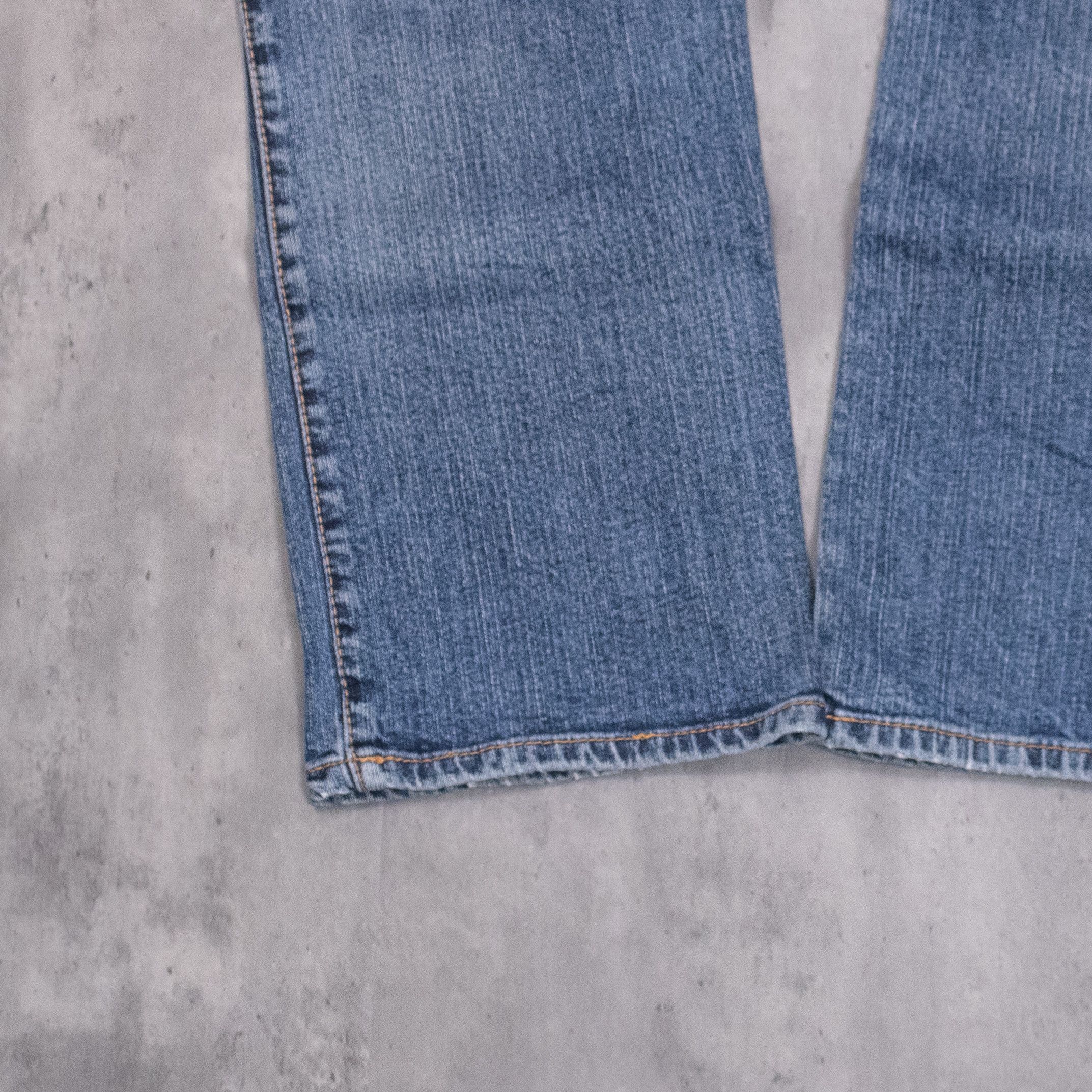 If Six Was Nine Vintage Y2K Arua Bootcut Mid Wash Baggy Denim Jeans Size US 29 - 14 Thumbnail
