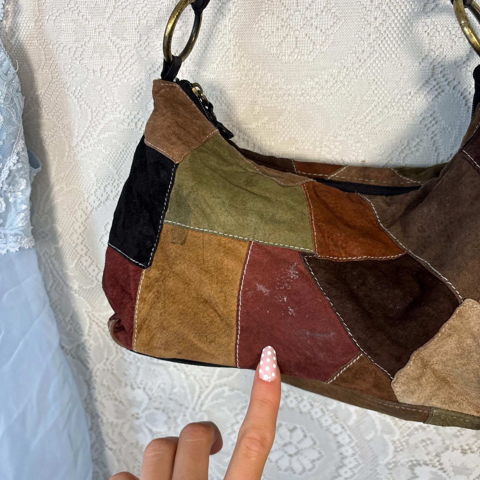 Other vintage suede leather patchwork purse Size ONE SIZE - 5 Thumbnail
