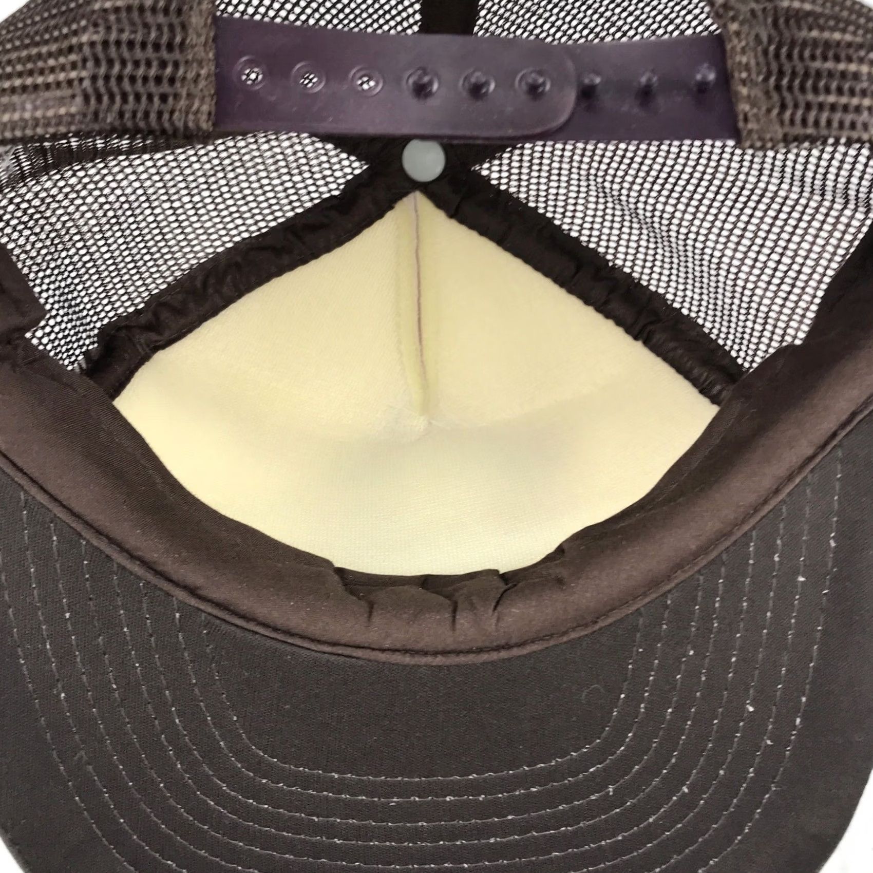 Vintage VINTAGE Walsh MULTI-KOASTAL Trucker Hat Mens Adjustable Brown 80s 90s Bulldozer Construction Trucker Pattern Solid Size ONE SIZE - 7 Thumbnail