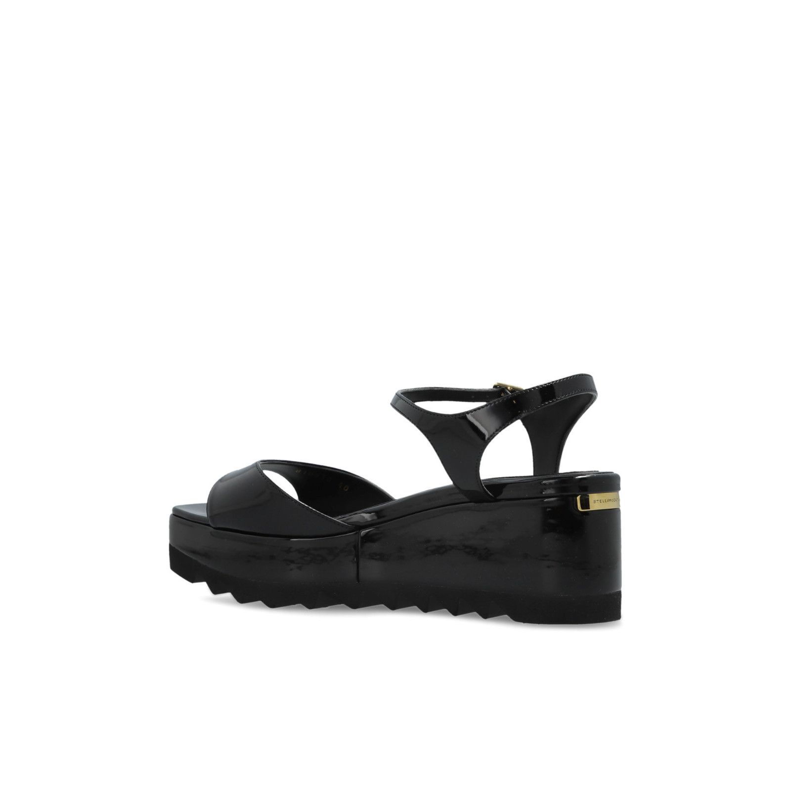 Stella McCartney STELLA MCCARTNEY Elyse Black Wedge Sandals New And Authentic Size US 8 / IT 38 - 3 Thumbnail