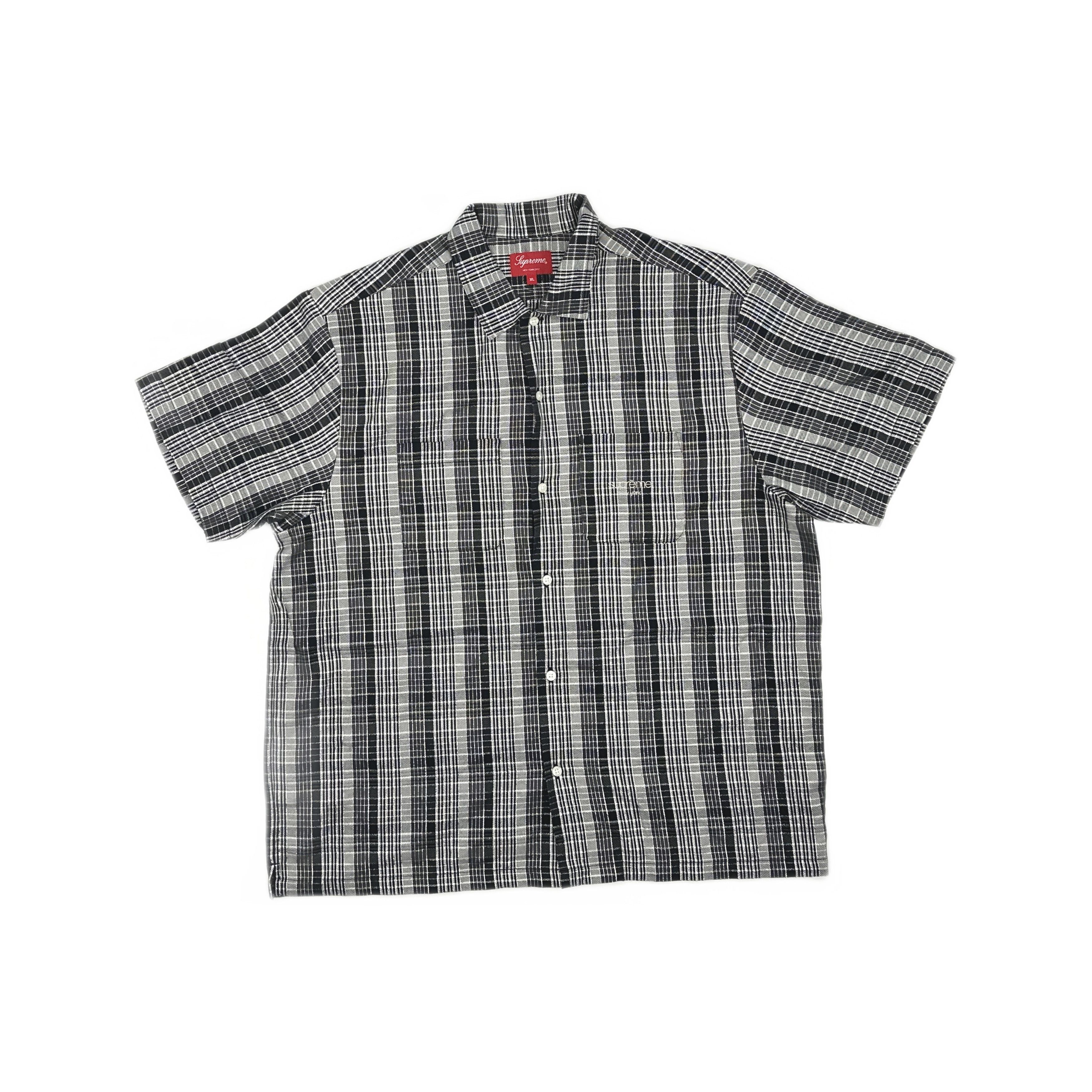Supreme Supreme Plaid Flannel Shirt in Slate Men's Size XL SS24