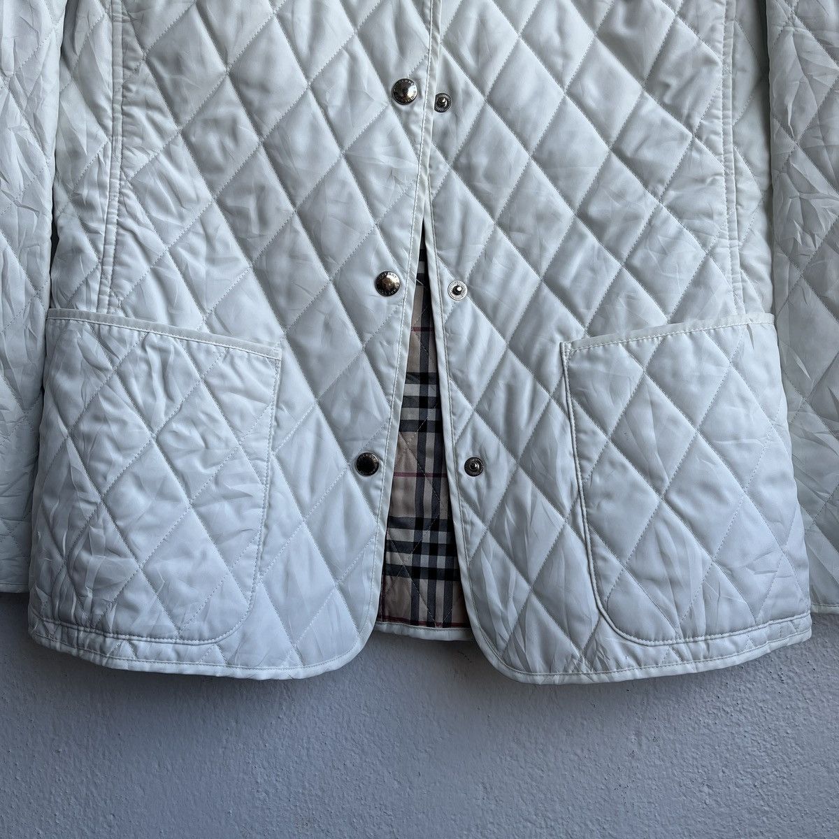 Burberry BURBERRY LONDON QUILTED NOVACHECK DESIGNER LIGHT JACKET Size XS / US 0-2 / IT 36-38 - 9 Thumbnail