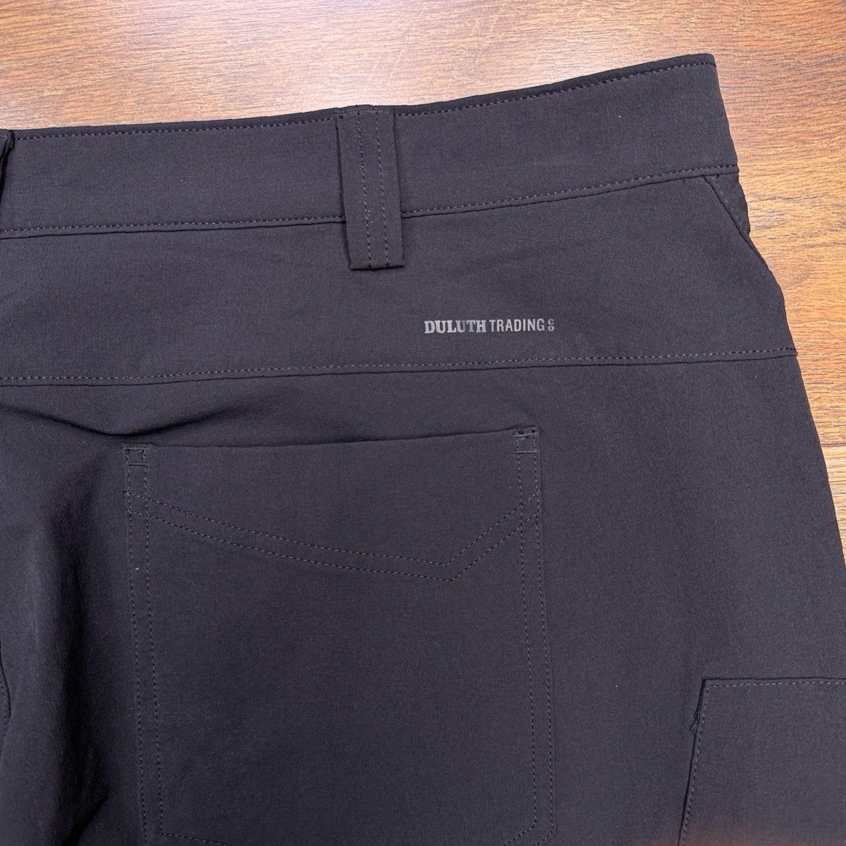 Vintage Duluth Pants Womens 22W 31 Black Hiking Nylon Zip Pocket Fleece Lined Cargo Straight Regular Plus Rise High Size 40" / US 18 - 7 Thumbnail