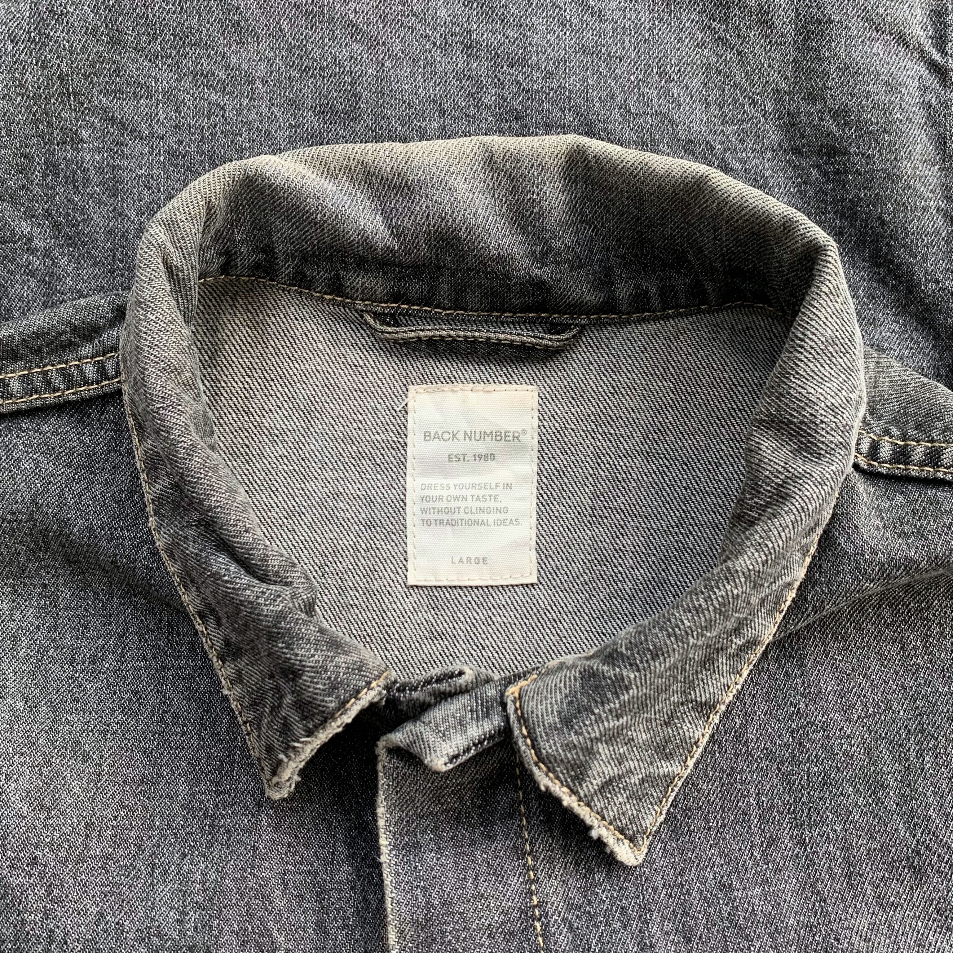 Japanese Brand Back Number Japan Type II Denim Jacket Size US L / EU 52-54 / 3 - 4 Thumbnail