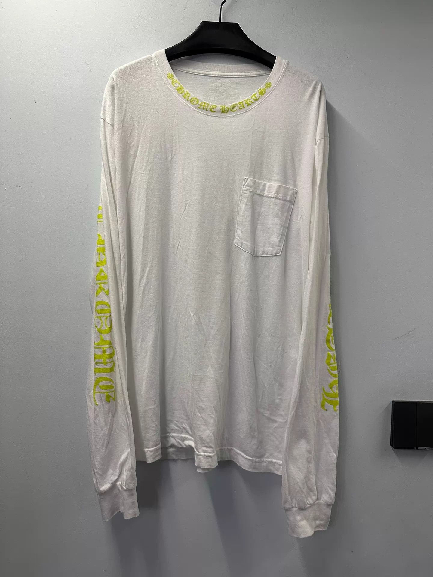 Chrome Hearts Chrome Hearts White Yellow Cross Long Sleeve XL Rare Size US XL / EU 56 / 4 - 1 Thumbnail
