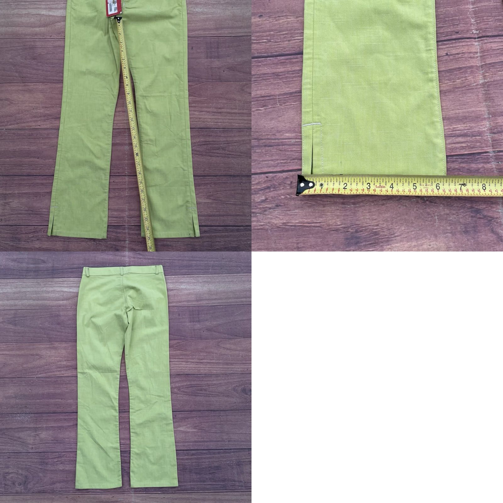 Miss Sixty VINTAGE Miss Sixty Capri Jeans Women 90s Lime Green Cotton 25 Inseam 25 Pockets 5-Pocket Denim Italy Size 42" / US 20 - 8 Thumbnail