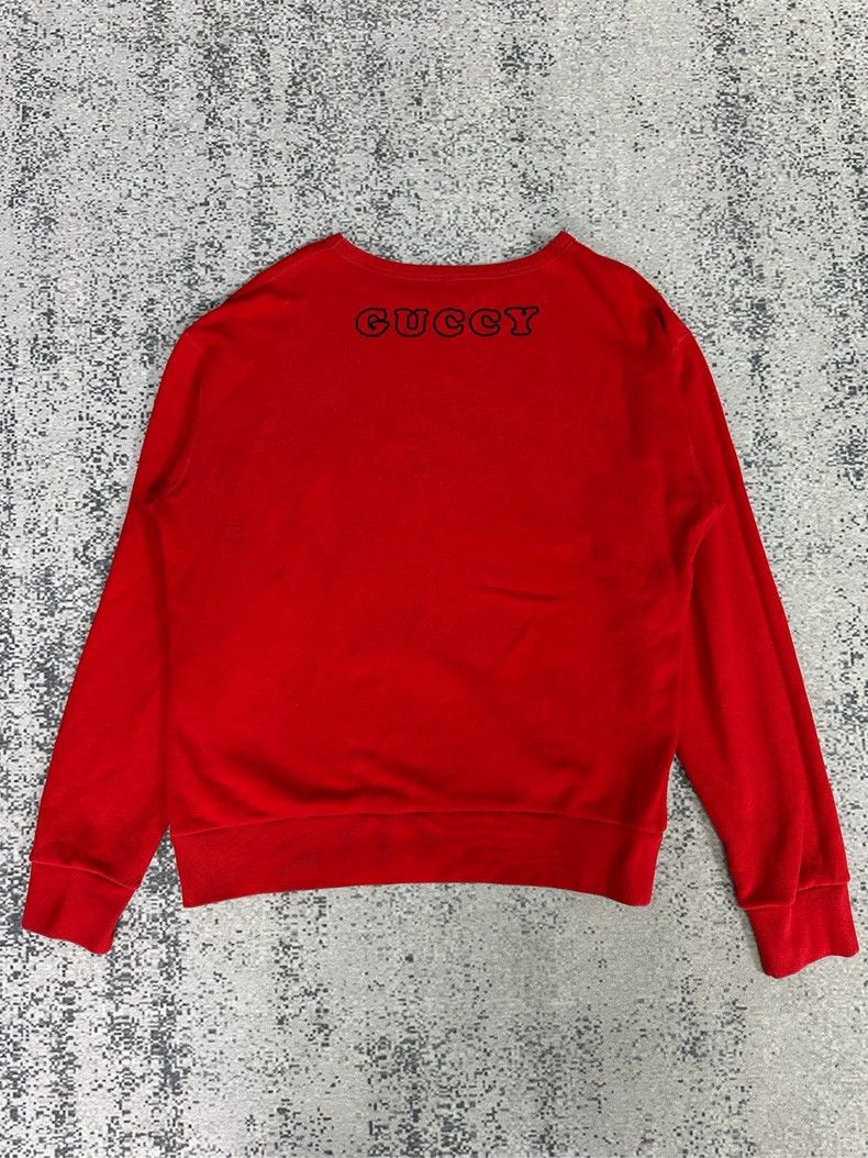 Gucci Gucci Red flower fairy cartoon printed sweatshirt 2504-Next Size XL / US 12-14 / IT 48-50 - 2 Thumbnail
