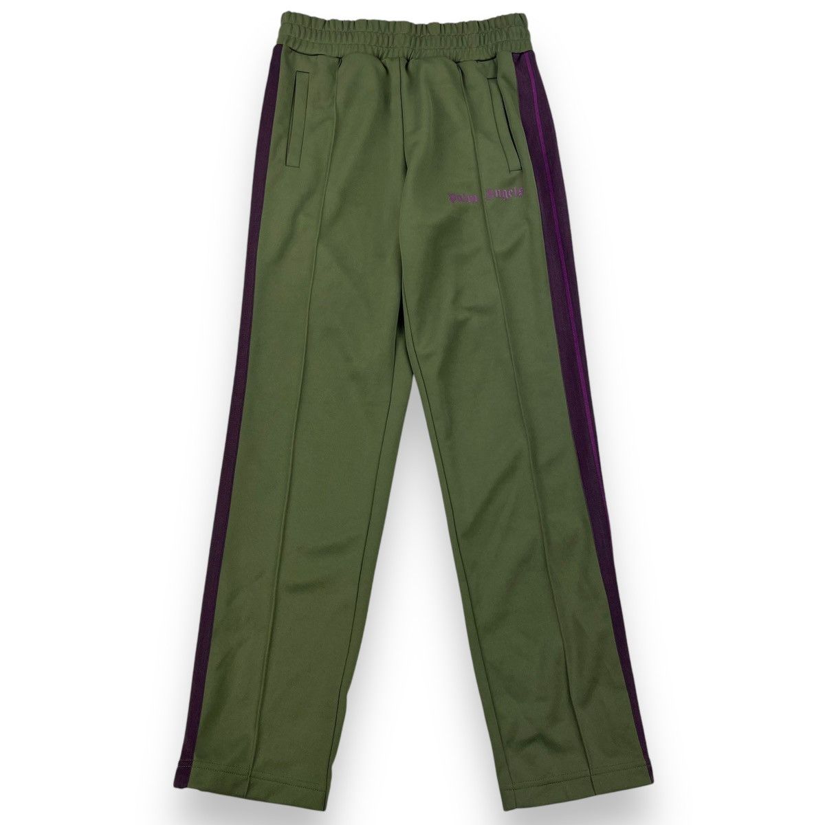 Palm Angels Palm Angels Khaki & Purple Track Pants Size US 32 / EU 48 - 2 Thumbnail