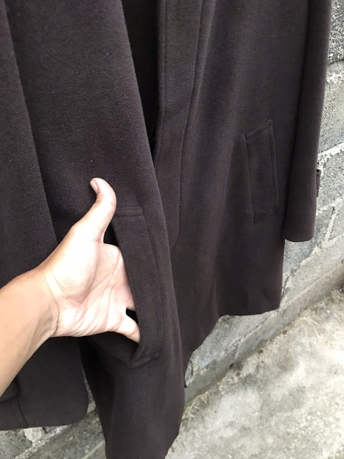Japanese Brand 🔥Gladan By Blue Rock Brown Wool Long Coat Size US L / EU 52-54 / 3 - 5 Thumbnail