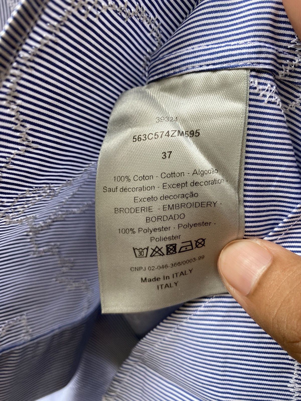 Dior Embroidered Shirt Size US S / EU 44-46 / 1 - 14 Thumbnail