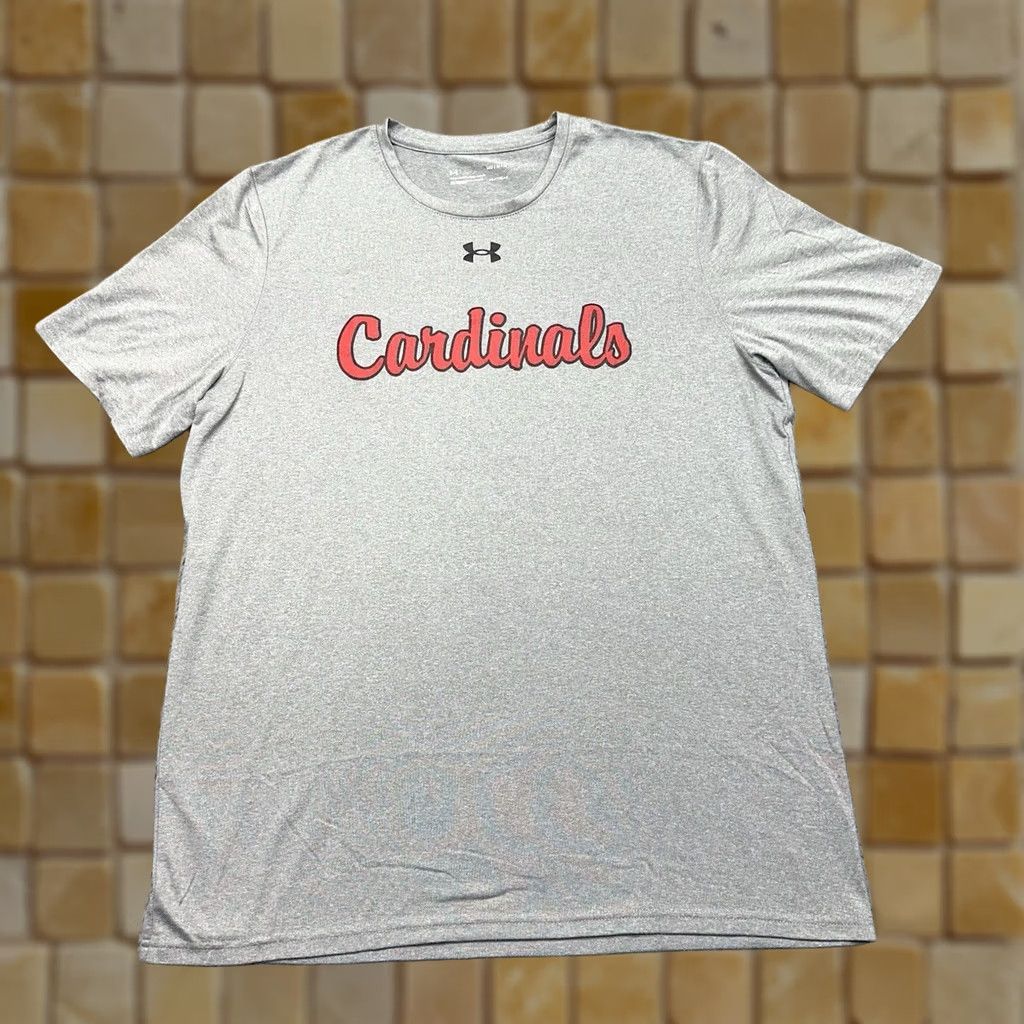 Under Armour Under Armour Men's Gray HeatGear Short Sleeve T-Shirt Cardinals #17 Loose Size M Size US M / EU 48-50 / 2 - 1 Thumbnail