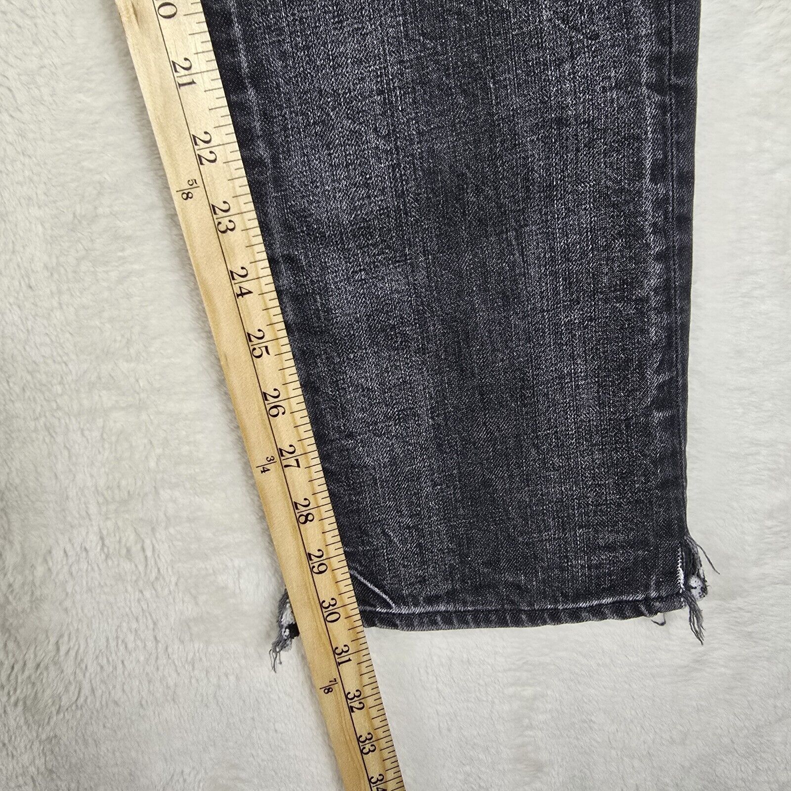 Levi's Levis Jeans Mens 29x32 Black 501 Straight Button Fly Size US 29 - 12 Thumbnail