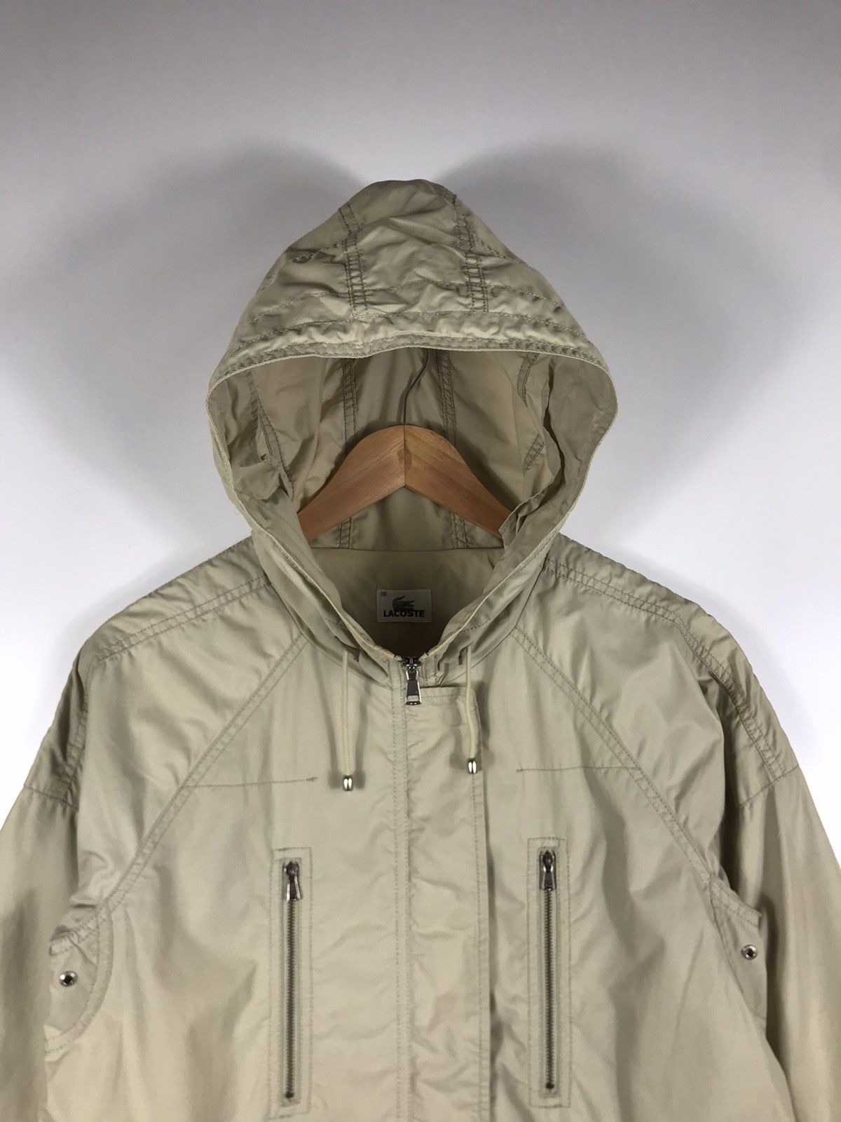 Lacoste × Vintage ⚡️Vintage Lacoste Hooded Parka Jacket Size XS / US 0-2 / IT 36-38 - 4 Thumbnail