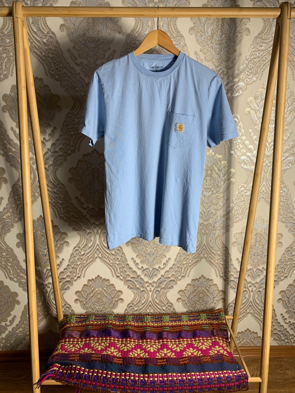 Pre-owned Avant Garde X Carhartt Vintage Carhartt T-shirt Work In Progress Japan Style Y2k In Blue