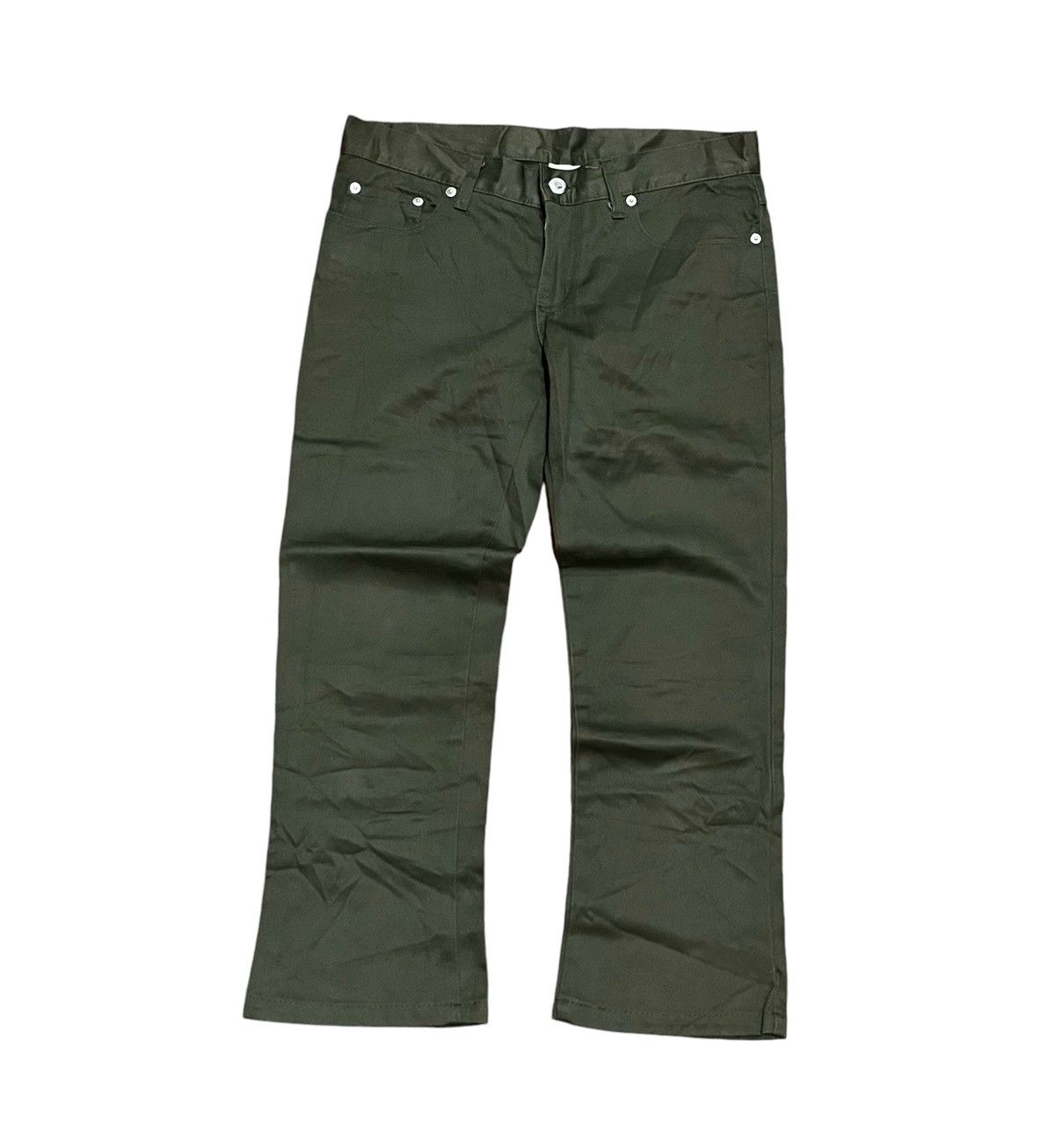Comme des Garcons Tao comme des garcons AD2010 flared olive trousers Size US 31 - 1 Thumbnail