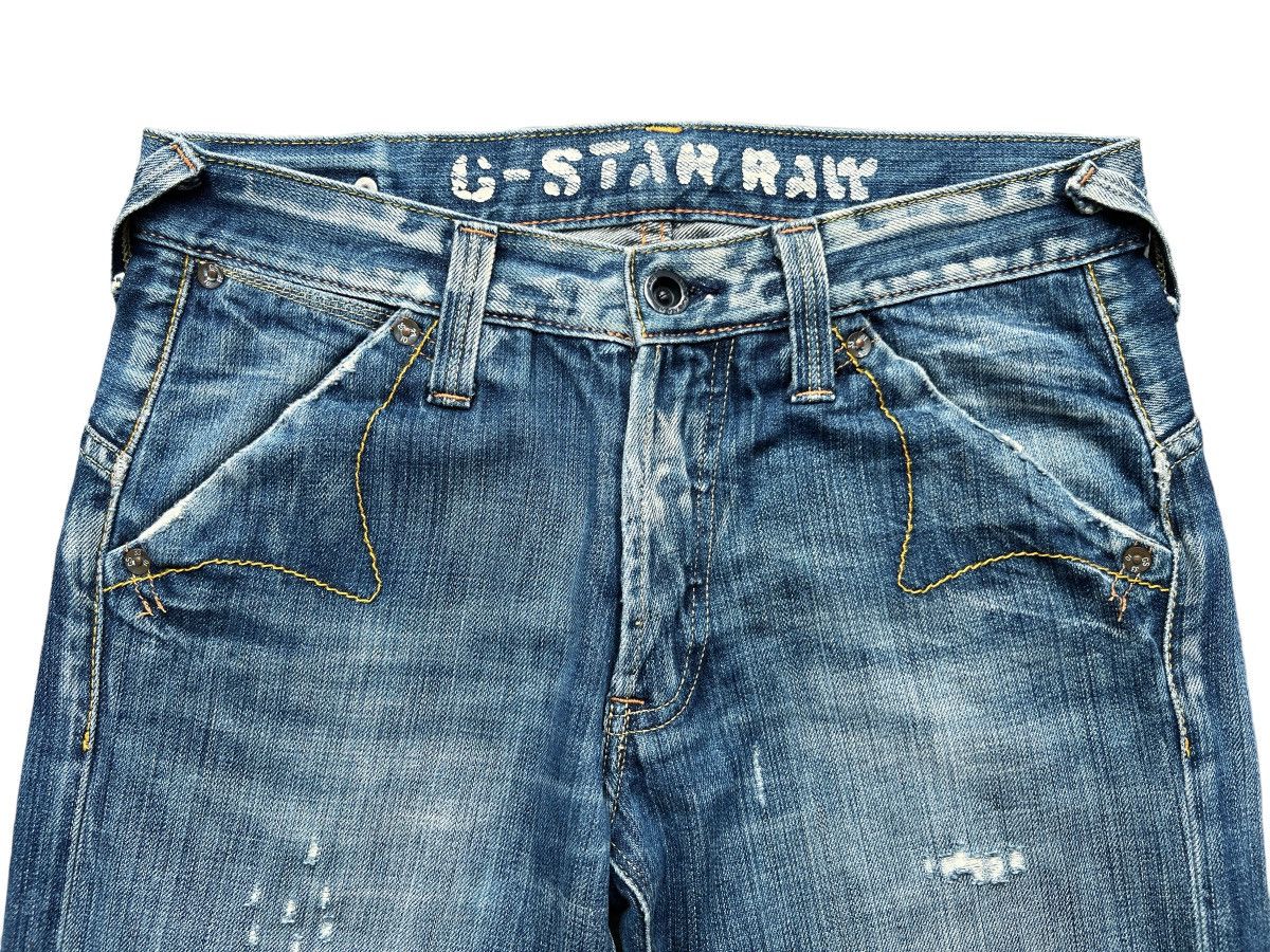 G-Star Vintage G-Star Raw Distressed Ripped Denim Jeans 31x32 Size US 31 - 7 Thumbnail