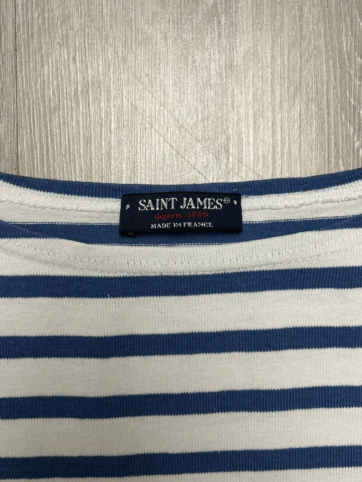 Saint James SAINT JAMES Depuis 1889 Navy & White 3/4 Sleeve Size M / US 6-8 / IT 42-44 - 3 Thumbnail