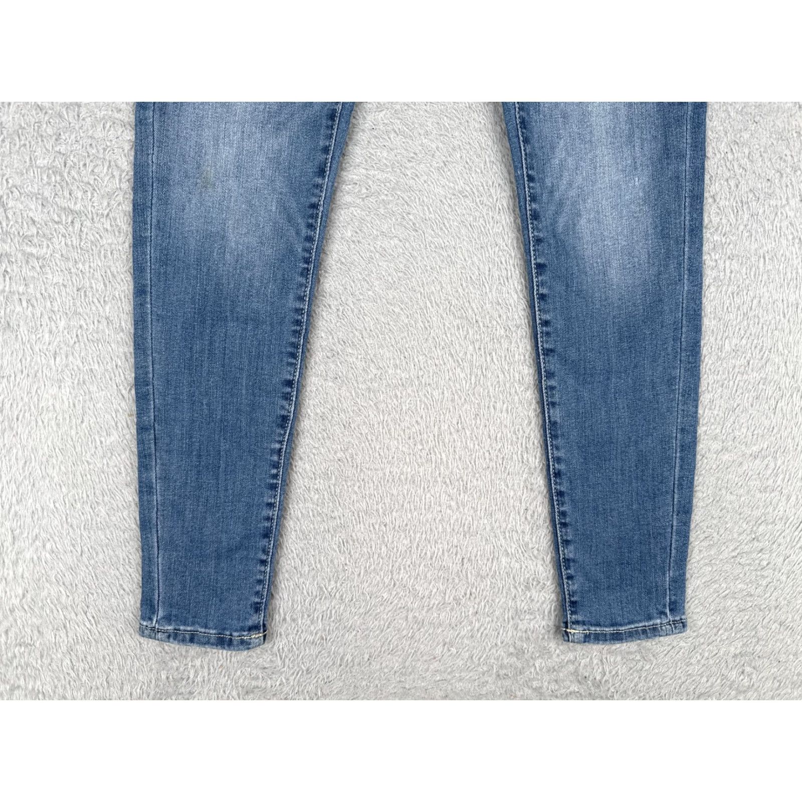 Vintage Arizona Jean Co Jeans Womens 1 Blue Skinny Stretch Mid Rise Five Pocket Denim Jeans Size 25" / US 0 / IT 36 - 2 Thumbnail