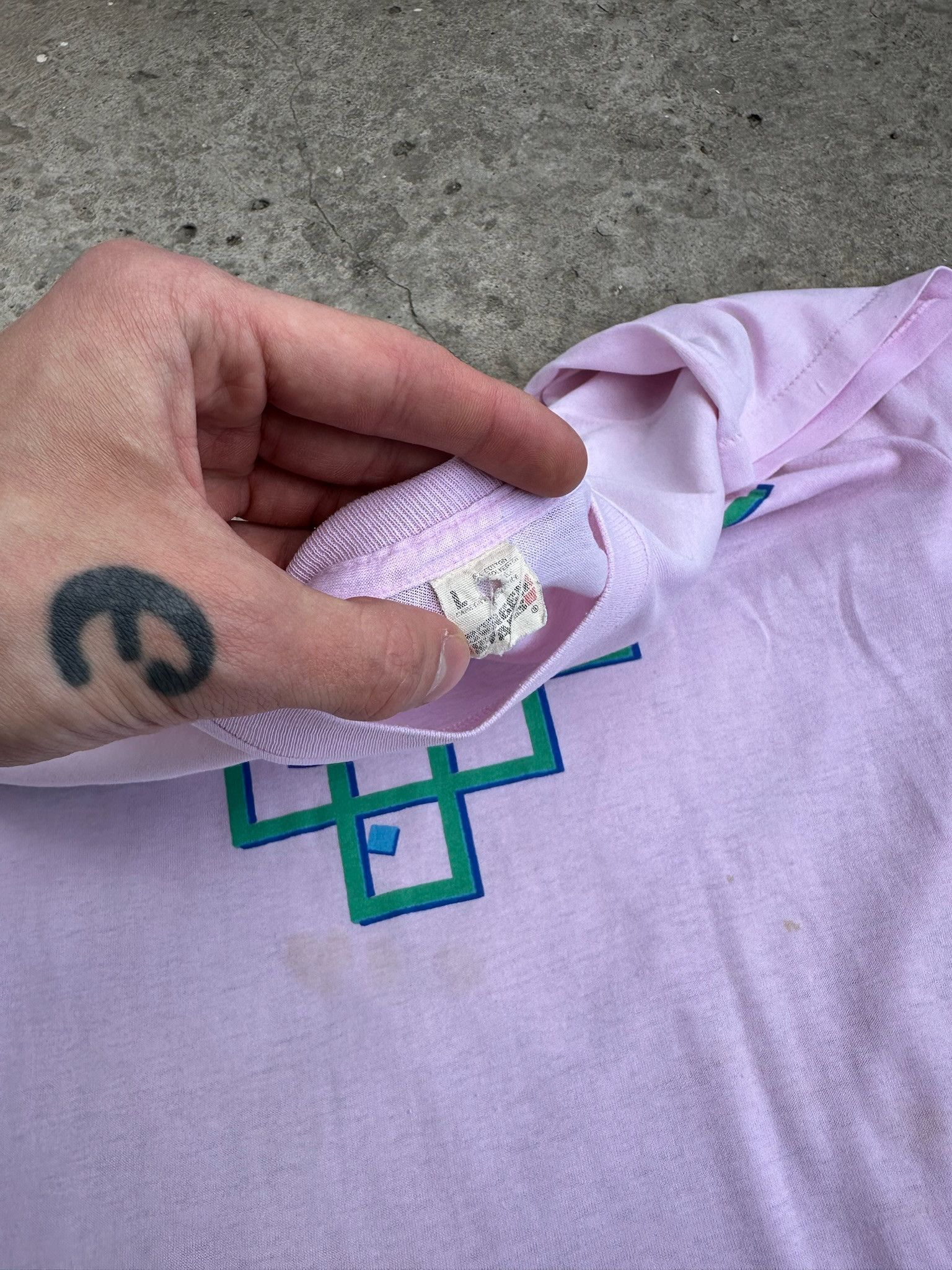 Vintage Vintage 1984 Miami Vice Blue Shirt Single Stitch Movie Promo Size US M / EU 48-50 / 2 - 10 Thumbnail