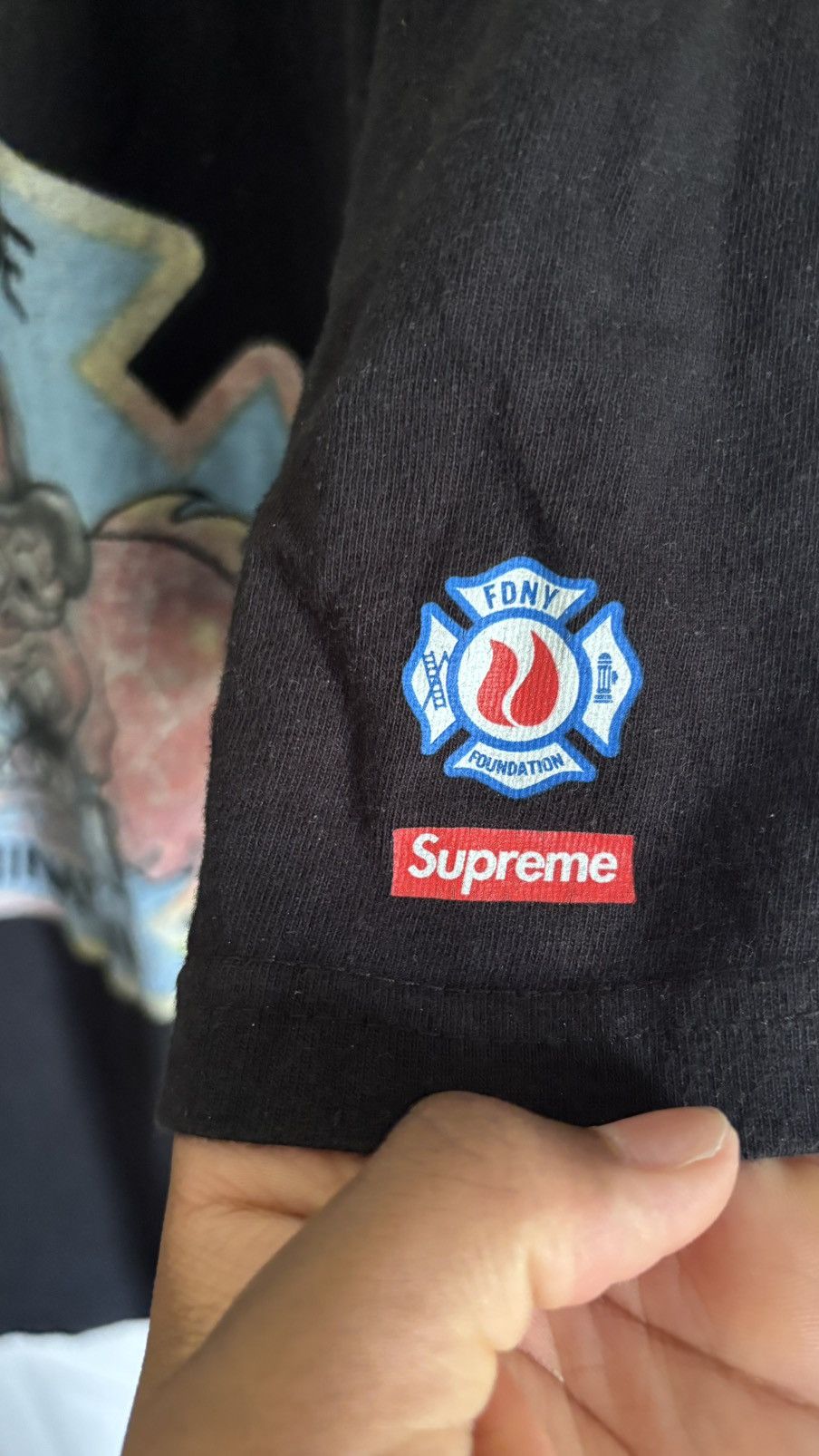 Supreme FW22 Supreme FDNY Black Tee Size US M / EU 48-50 / 2 - 6 Thumbnail