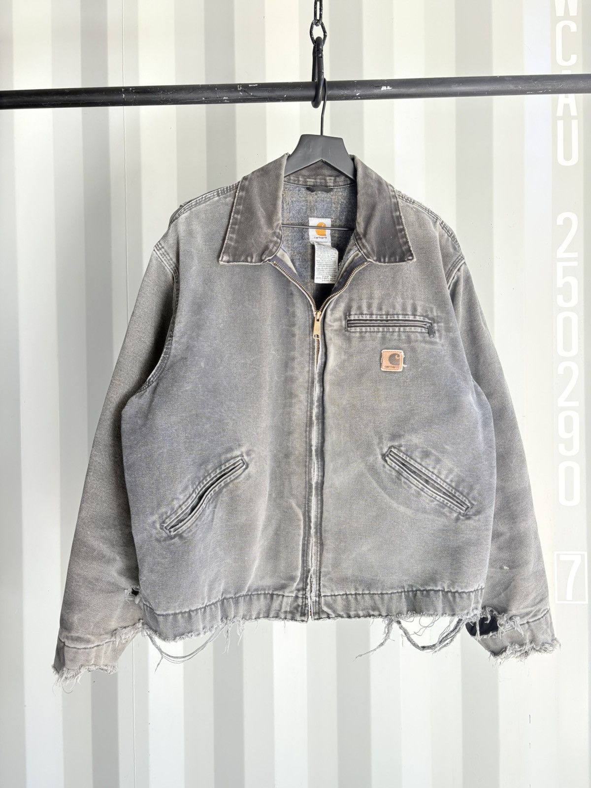 Carhartt Vintage Carhartt Detroit Faded Thrashed Jacket ERD GRUNGE Size US XL / EU 56 / 4 - 1 Thumbnail