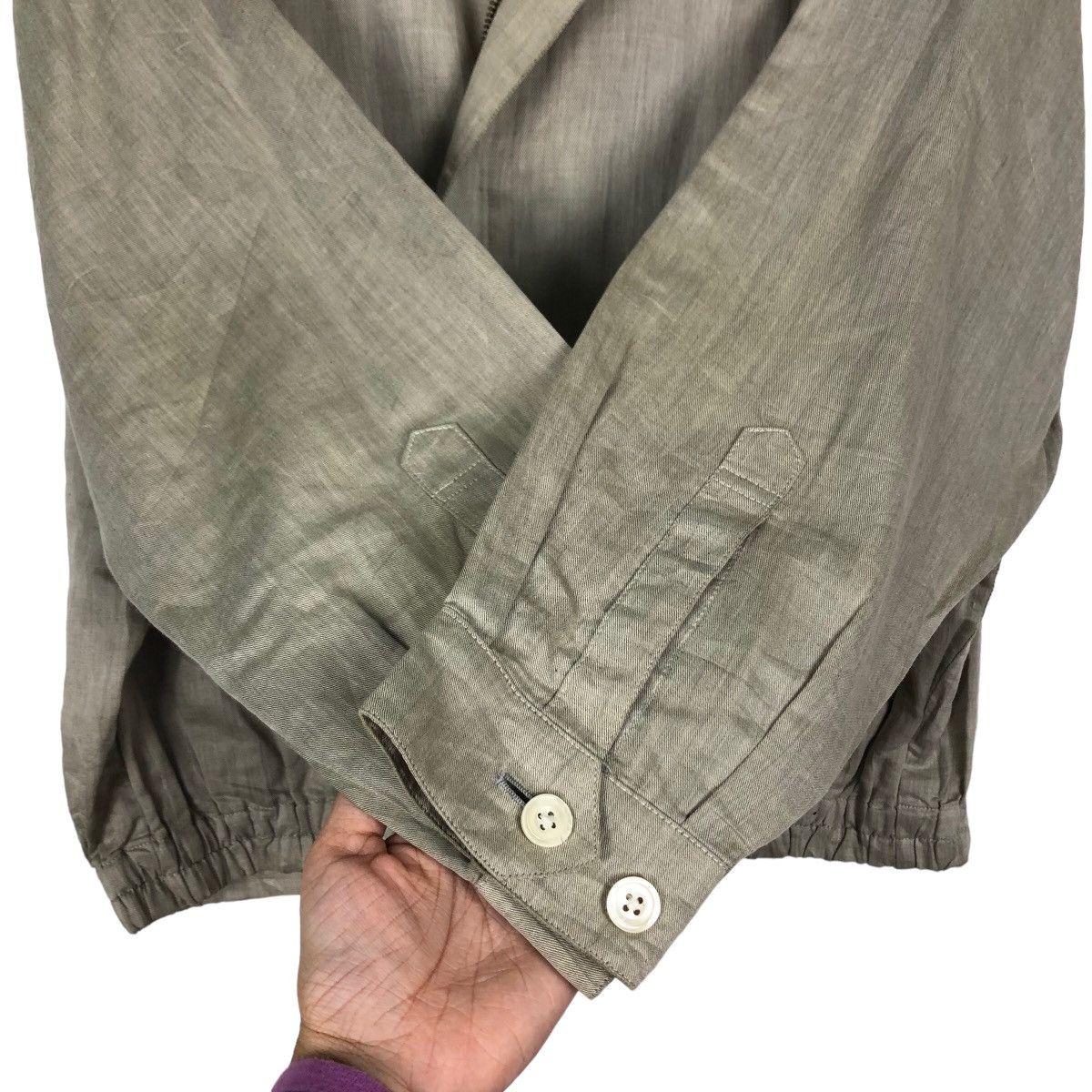 Burberry 🔥Vintage Fly Bomber Jacket Burberrys Herringbone Size US L / EU 52-54 / 3 - 12 Thumbnail