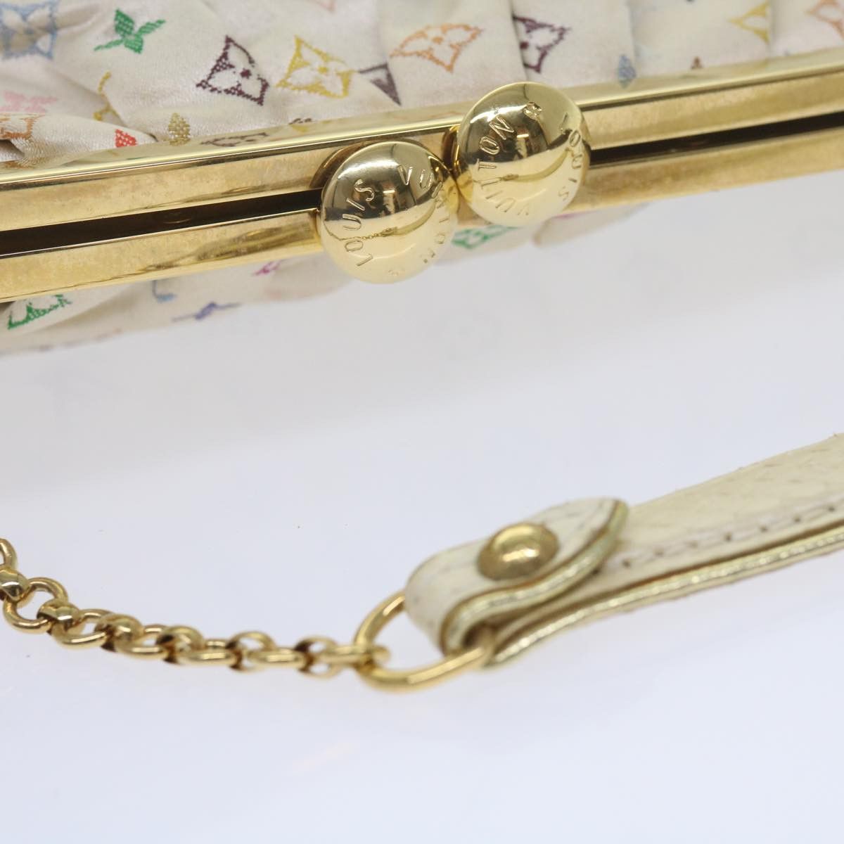 Louis Vuitton LOUIS VUITTON Monogram Multicolor Omoniere Hand Bag White Size ONE SIZE - 8 Thumbnail