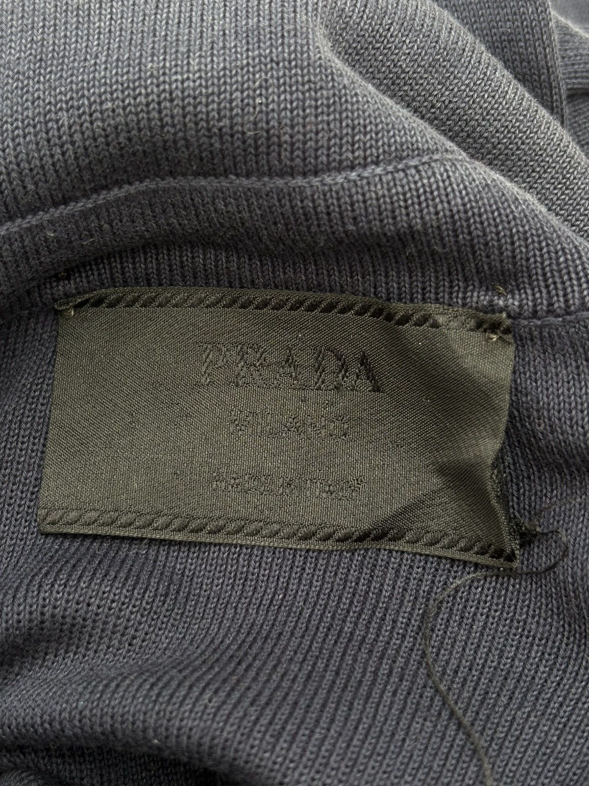 Prada 1990s Crop Military Polo Shirt Size US M / EU 48-50 / 2 - 6 Thumbnail
