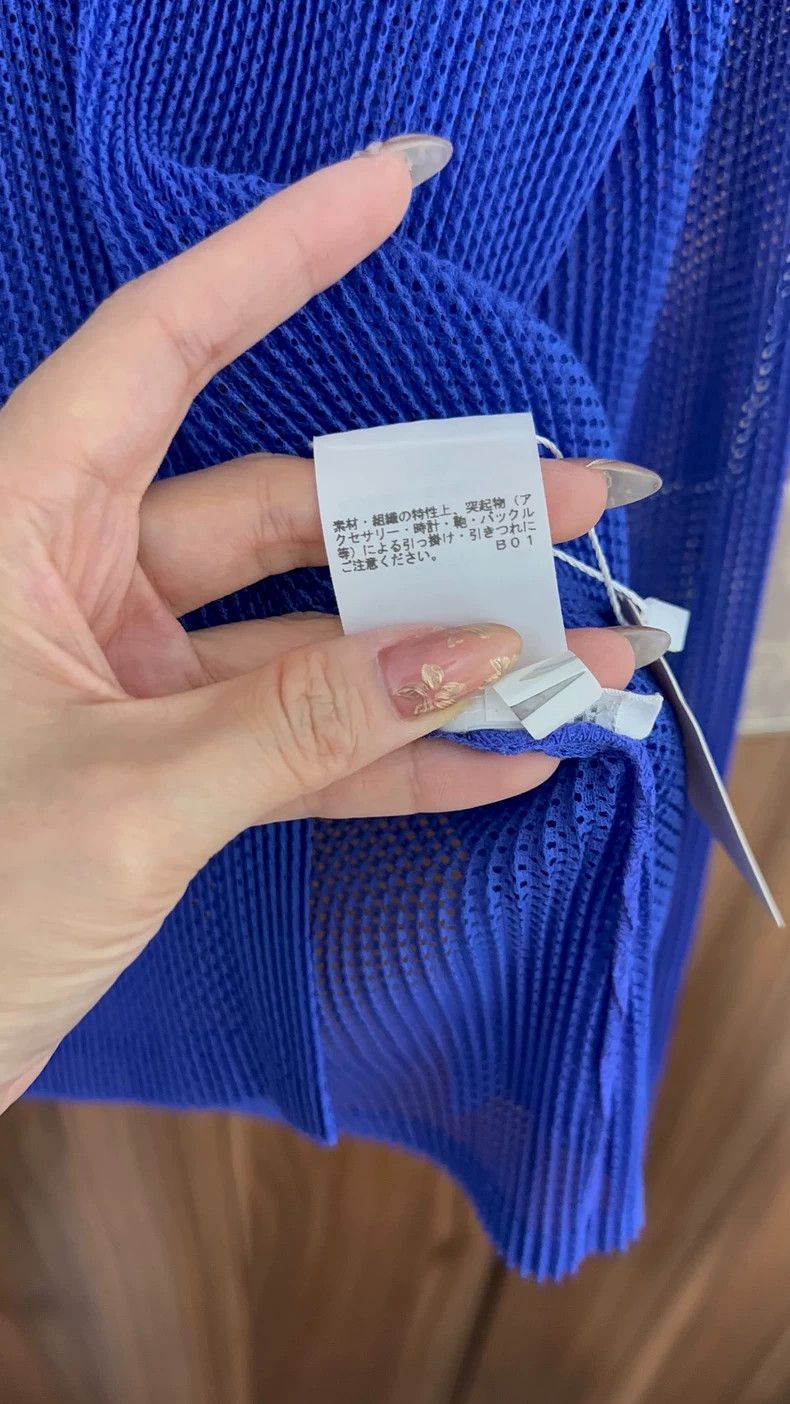 Issey Miyake issey miyake size:3 Blue pleated cardigan Size XXS / US 00 / IT 34 - 4 Thumbnail