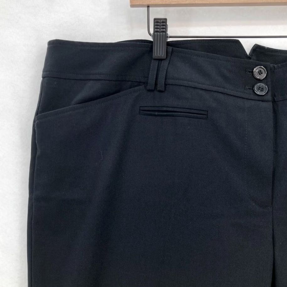 Vintage Lane Bryant Dress Pants Women's 6P Petite Right Fit Black Stretch Fabric Career Pants Size 28" / US 6 / IT 42 - 3 Thumbnail