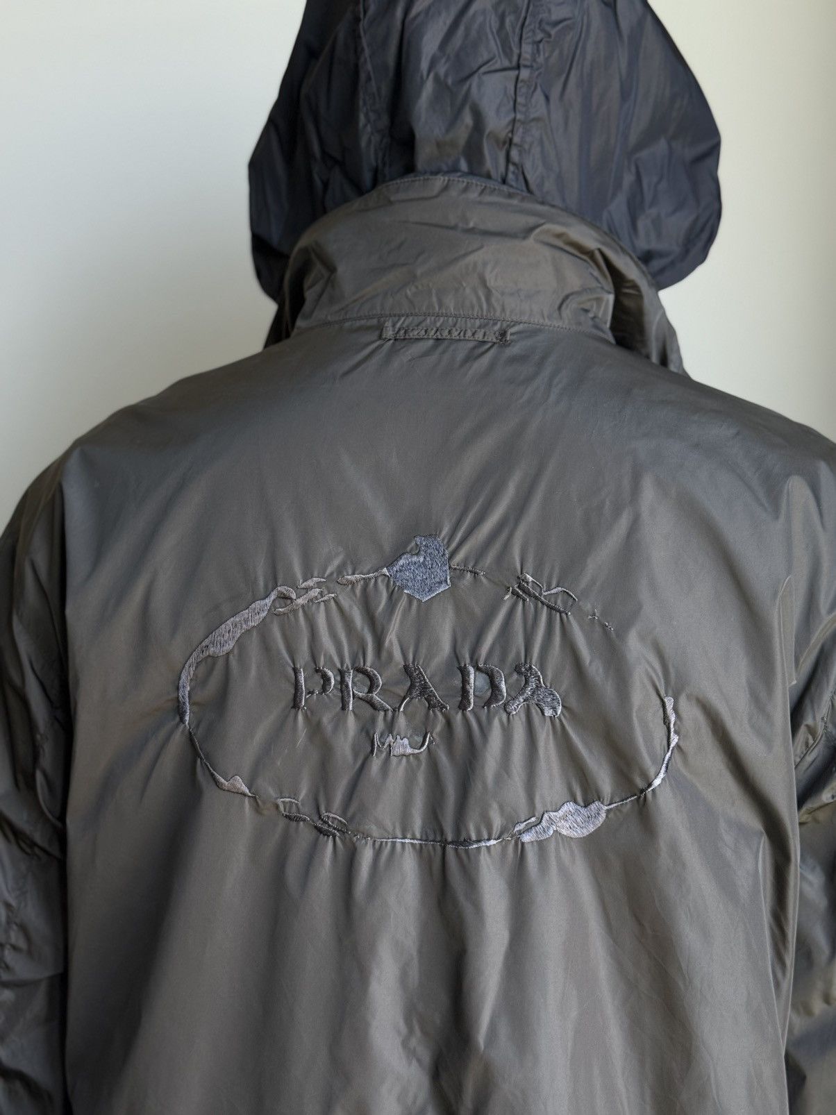 Prada Prada Reversible jacket Big Logo Nylon Size US XXL / EU 58 / 5 - 2 Thumbnail
