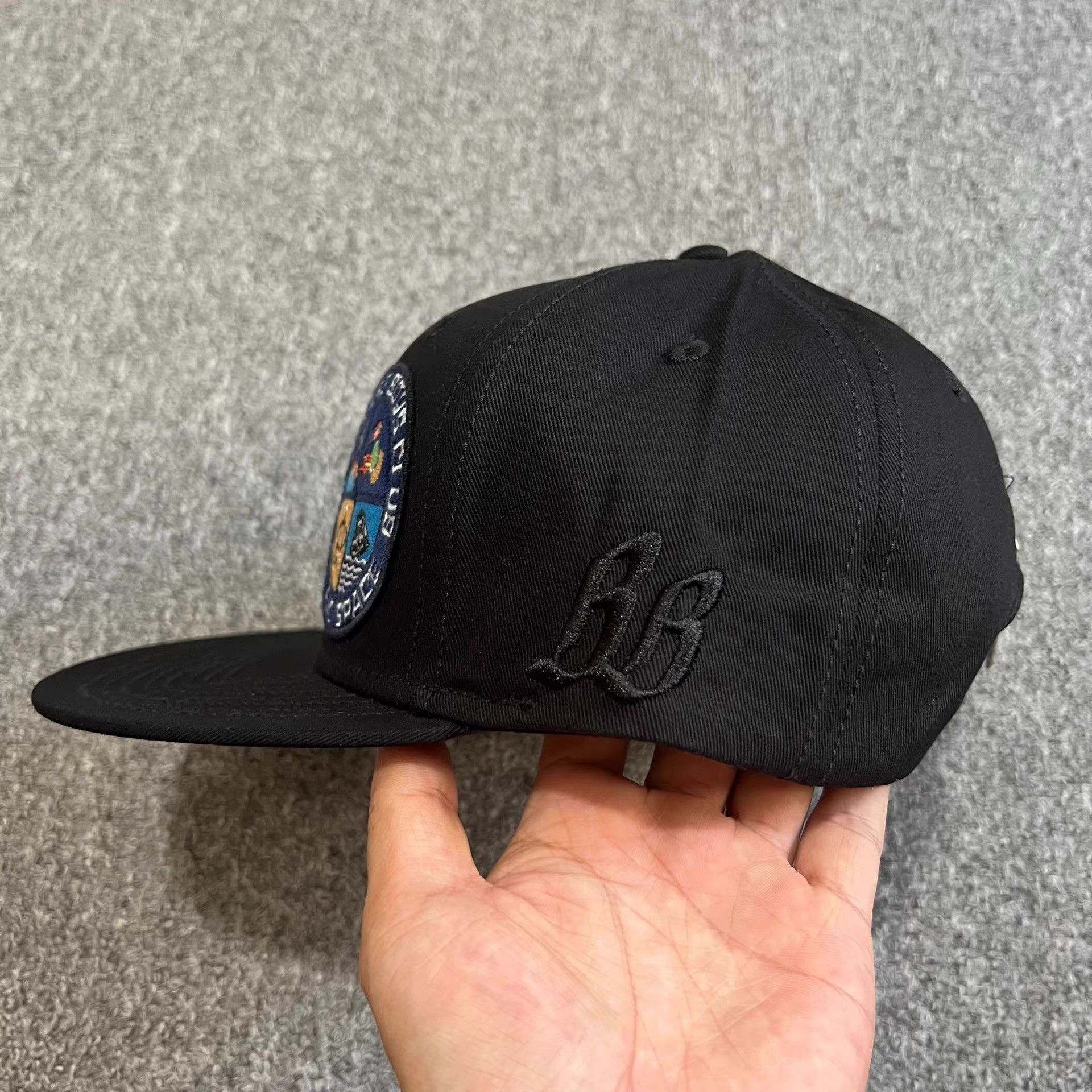 Billionaire Boys Club BBCAstronautHeadMedalEmbroidered Flat Brim Baseball Cap Q7 Size ONE SIZE - 9 Thumbnail