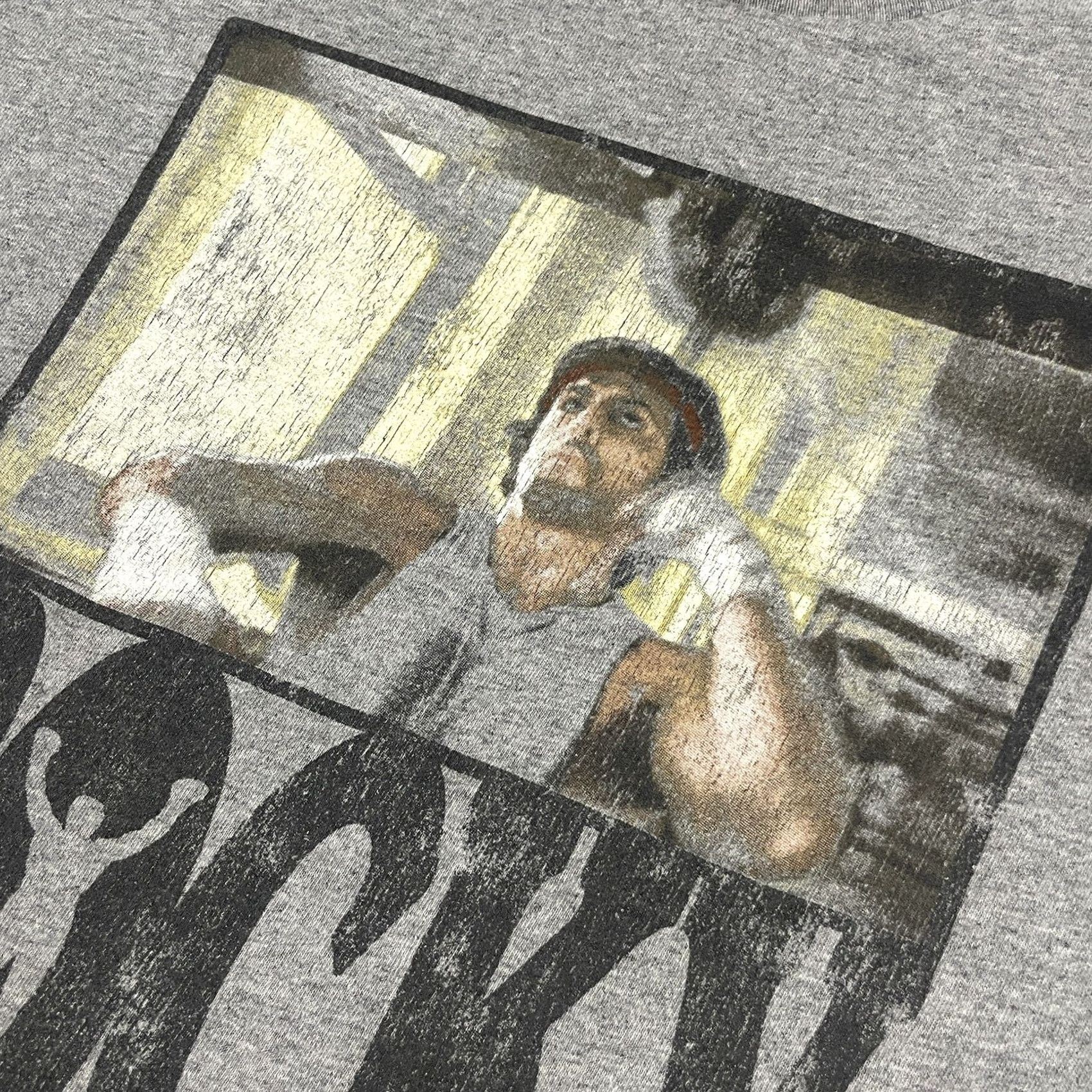 Thrasher Rocky Shirt Adult Medium Gray T-Shirt Crew Neck Short Sleeve Cotton Mens Distressed Graphic Print Sports Movie Boxe... Size US M / EU 48-50 / 2 - 3 Thumbnail