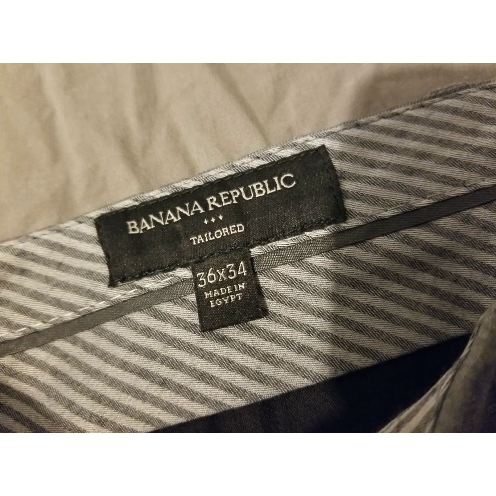 Banana Republic Banana Republic Dress Pants Mens 36x34 Gray Slack Chino Trouser Dress Pants Mens Grey Banana Republic Size US 36 / EU 52 - 5 Thumbnail