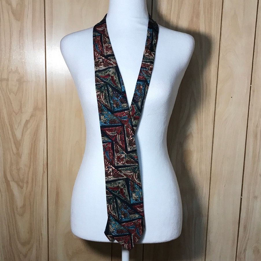 Towncraft Towncraft Geometric Abstract Wide Necktie Size ONE SIZE - 2 Thumbnail
