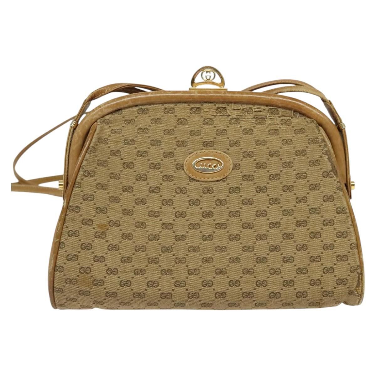 Gucci GUCCI Micro GG Supreme Shoulder Bag Pvc Beige Gold 001 261 Size ONE SIZE - 2 Thumbnail