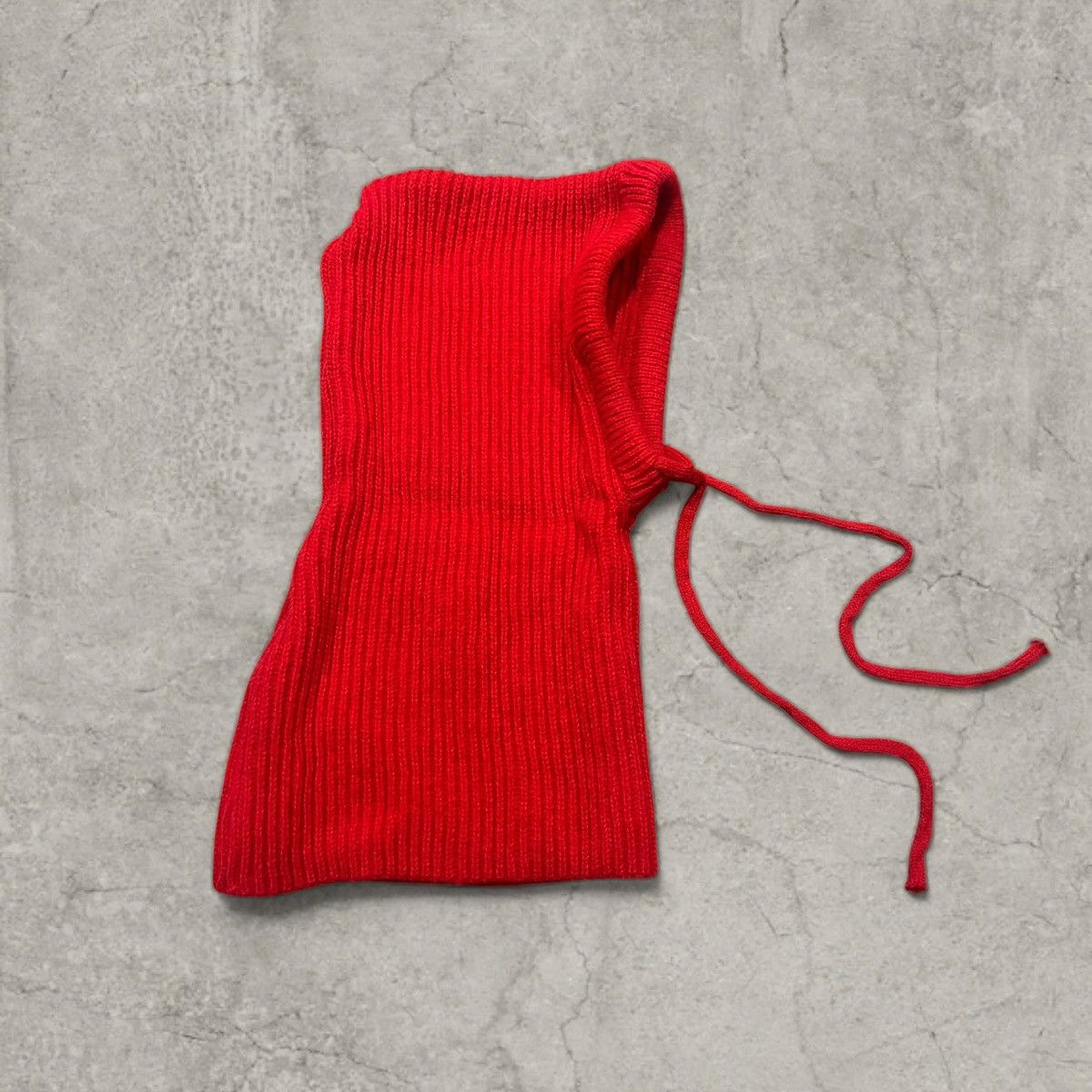 Japanese Brand Vintage style red bonnet snood hood scarf hat. One size Size ONE SIZE - 1 Thumbnail