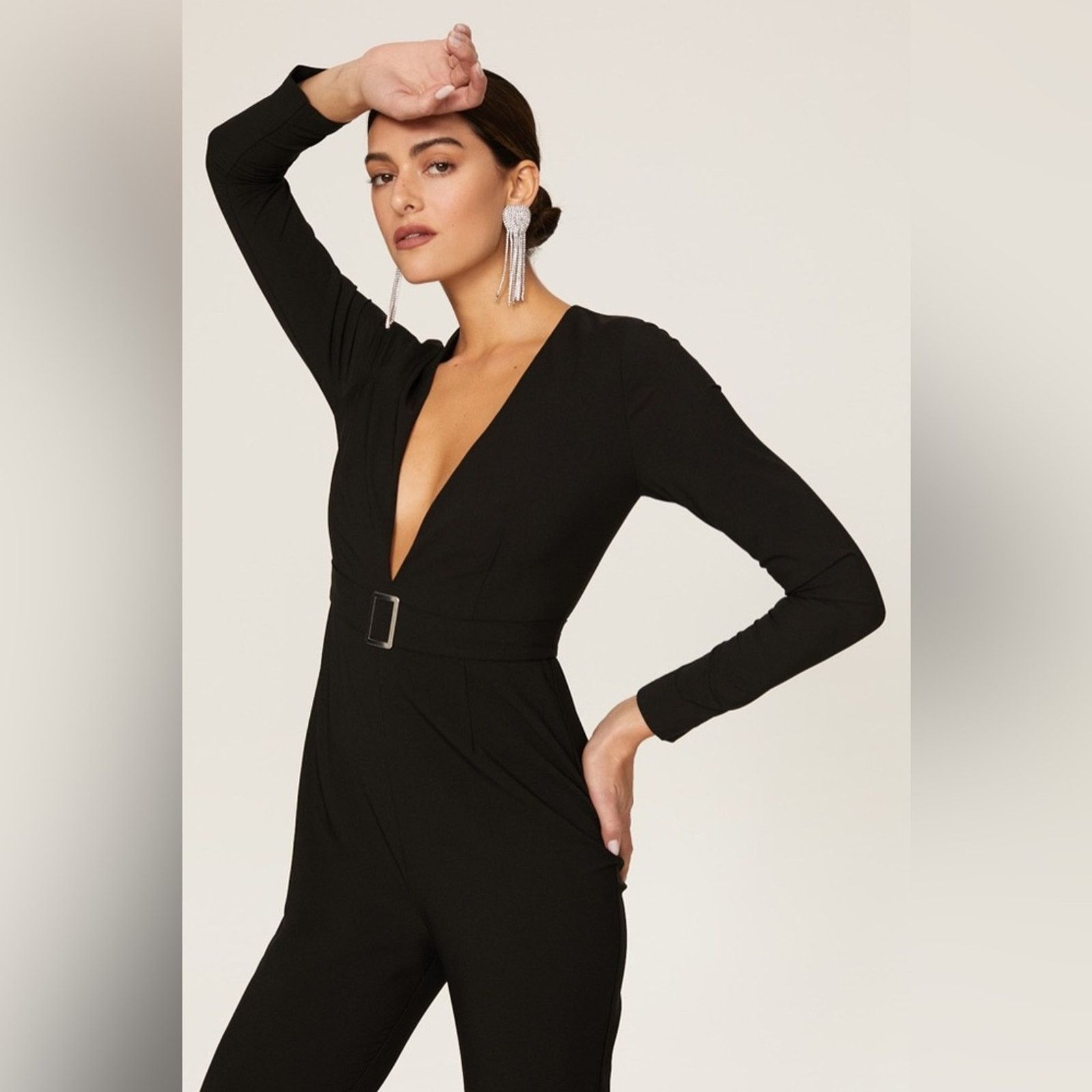 Hutch HUTCH Deep V-neck Jumpsuit Black Size 6 Size 28" / US 6 / IT 42 - 2 Thumbnail