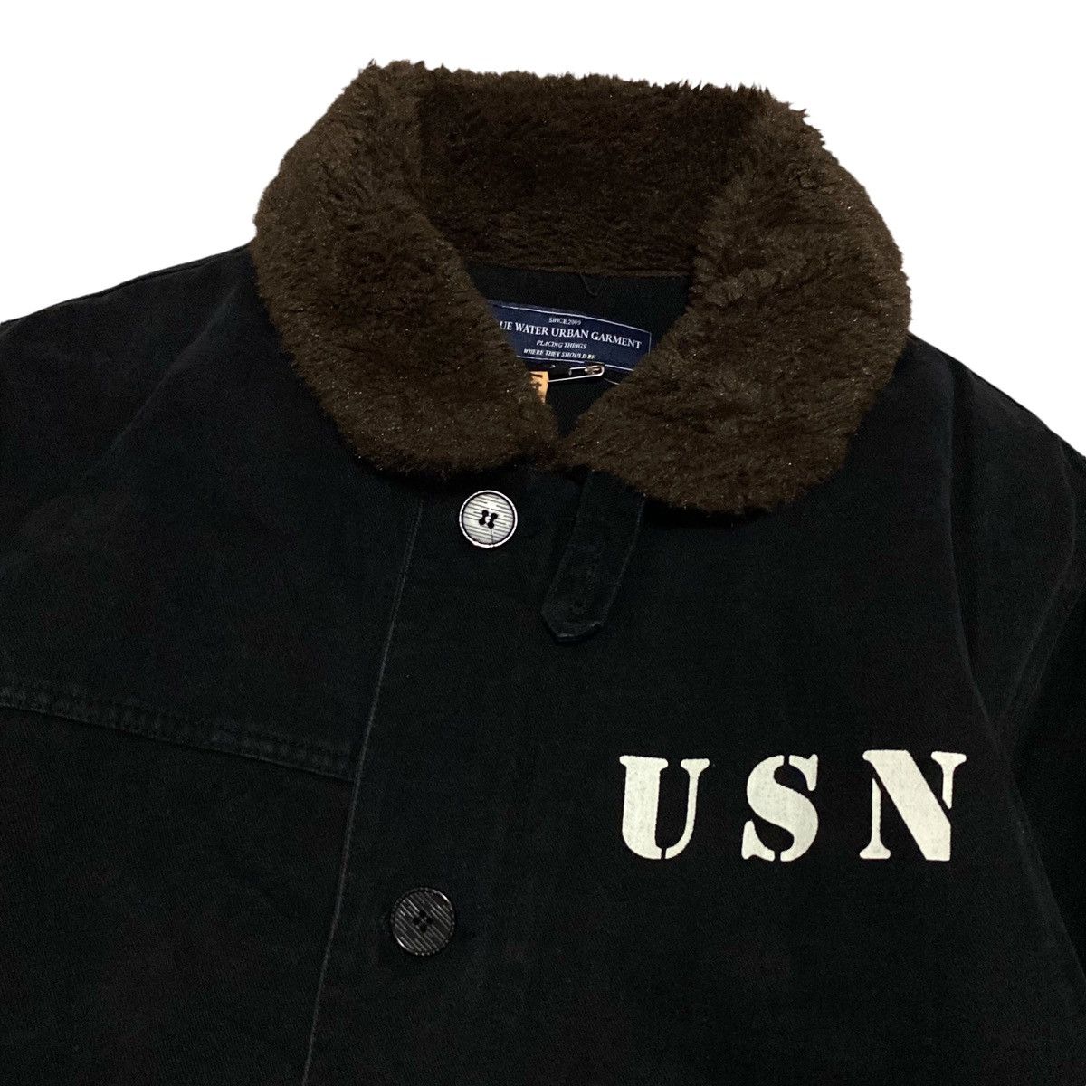 Japanese Brand 🔥SALE🔥 Blue water urban garment USN deck jacket Size US M / EU 48-50 / 2 - 3 Thumbnail