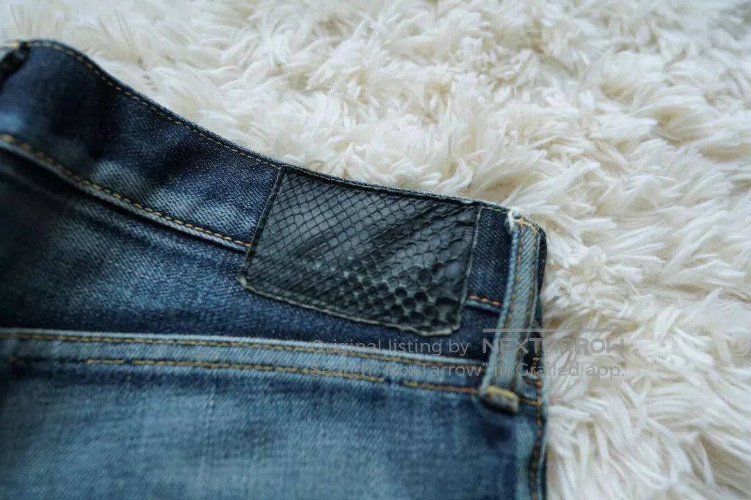 Visvim visvim 04 Nonwash Black Snakeskin Jeans. Size US 32 / EU 48 - 7 Thumbnail