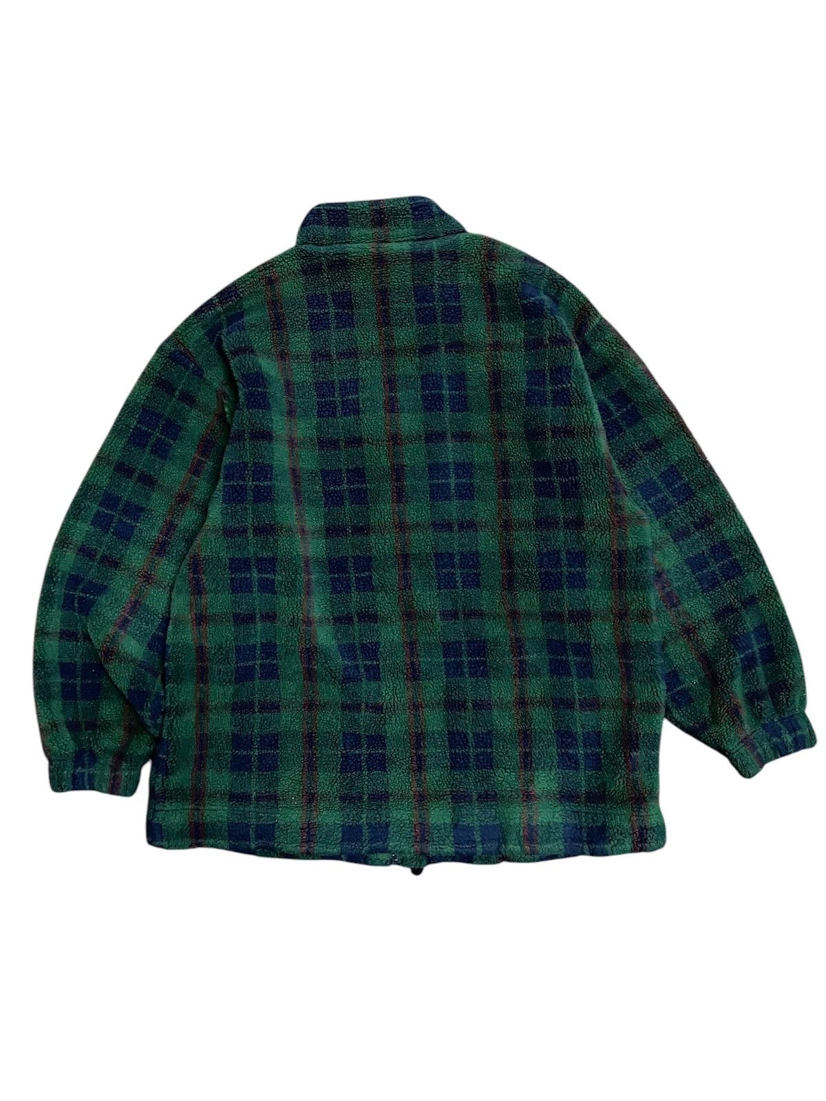 Lacoste × Vintage Vintage Lacoste Sherpa fleece Plaid Jacket Size US L / EU 52-54 / 3 - 2 Thumbnail