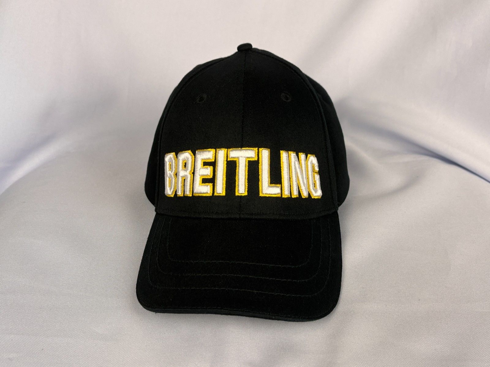 Breitling Mint! Breitling Watch Swiss Big Logo Cotton Cap Hat One Size Size ONE SIZE - 3 Thumbnail