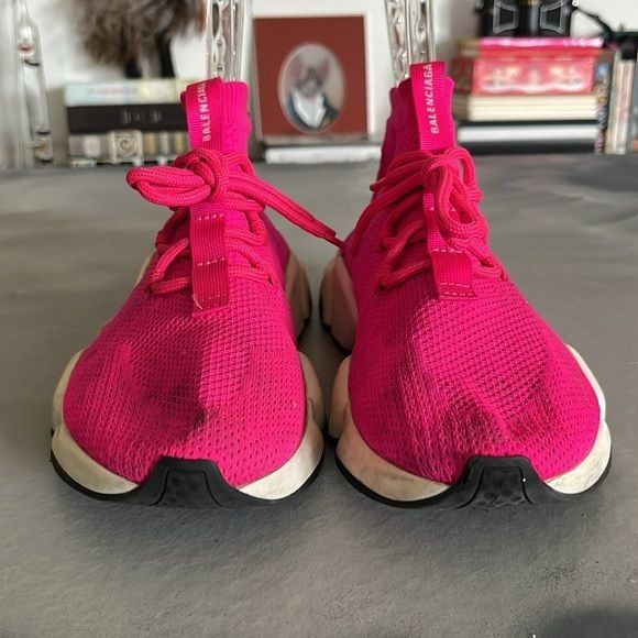 Balenciaga Balenciaga Speed Trainer Lace Up Sock Sneakers Mid High Tops Size US 9 / IT 39 - 3 Thumbnail