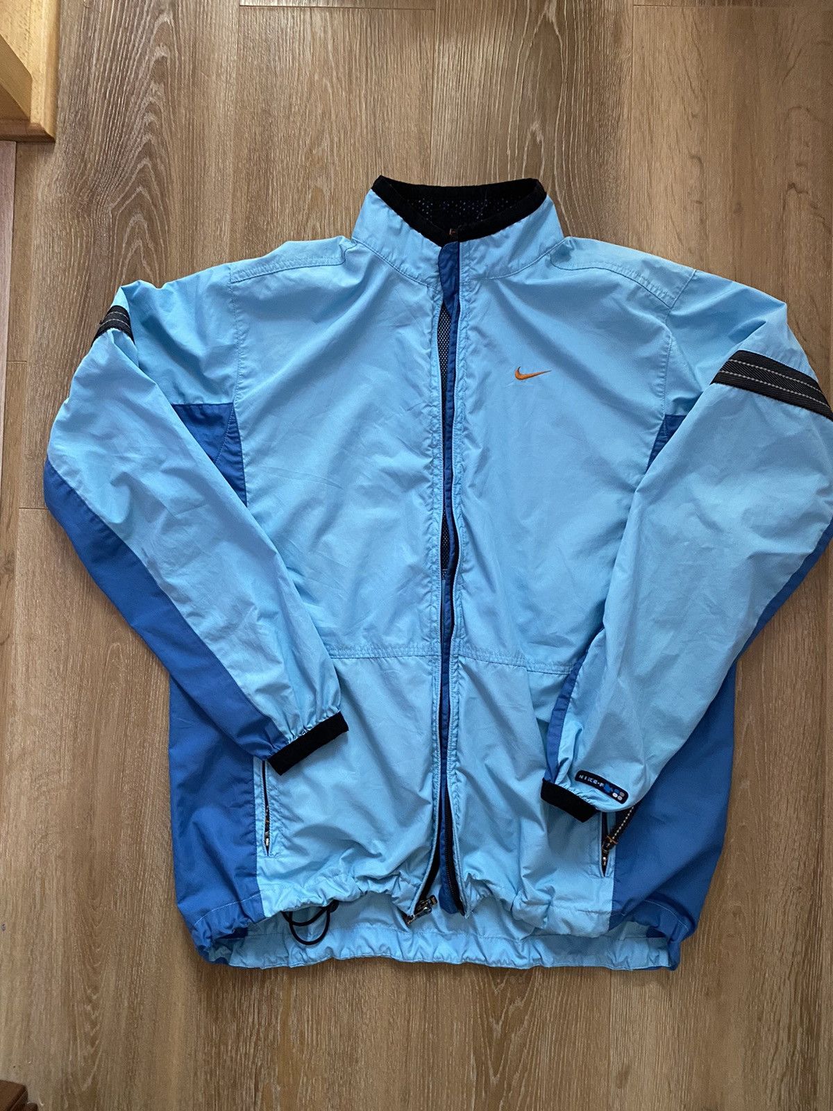 Nike × Vintage Vintage Nike Swoosh Nylon Olympic Zip-up Jacket Y2K Size US S / EU 44-46 / 1 - 1 Thumbnail