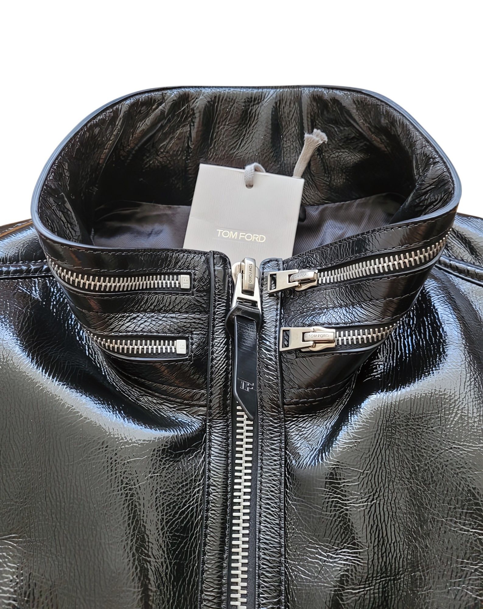 Tom Ford LEATHER BIKER JACKET Size US M / EU 48-50 / 2 - 4 Thumbnail