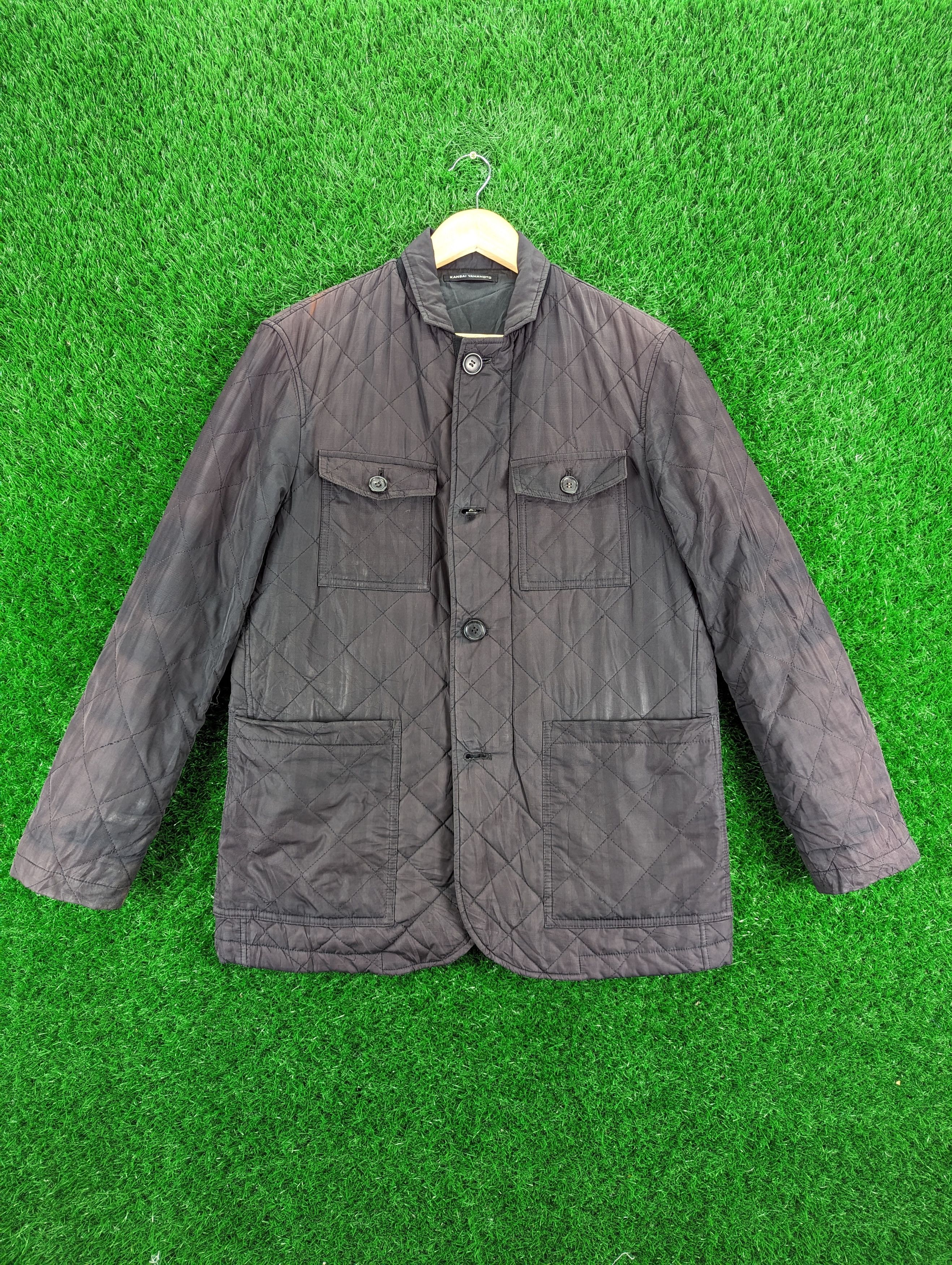 Japanese Brand × Kansai Yamamoto × Vintage Vintage Kansai Yamamoto Sun Faded Quilted Jacket Size US M / EU 48-50 / 2 - 1 Thumbnail