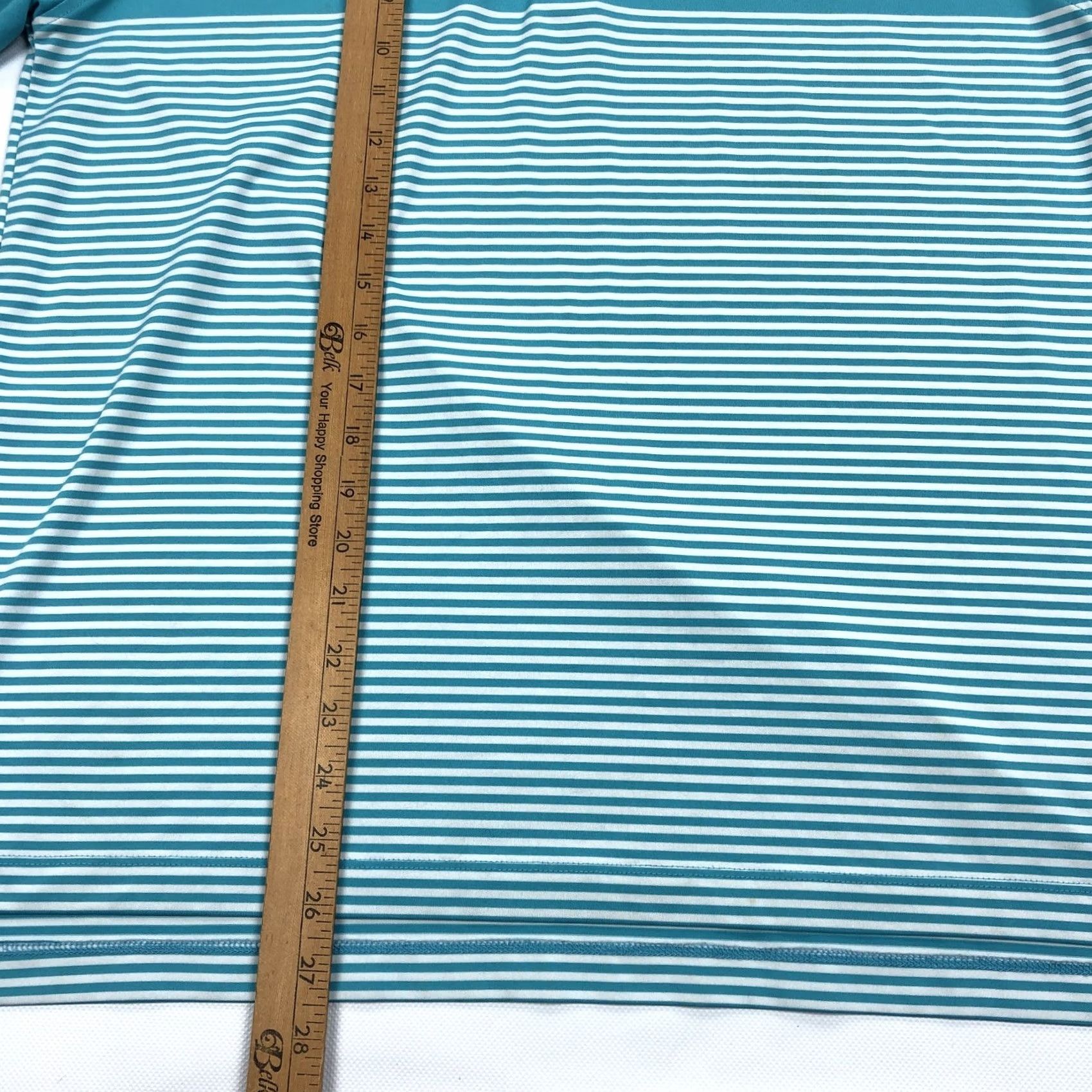 Vintage Bald Head Blues Polo Shirt Men S Teal White Striped Performance Golf Shirt Tee Shirt Polo Size US S / EU 44-46 / 1 - 5 Thumbnail