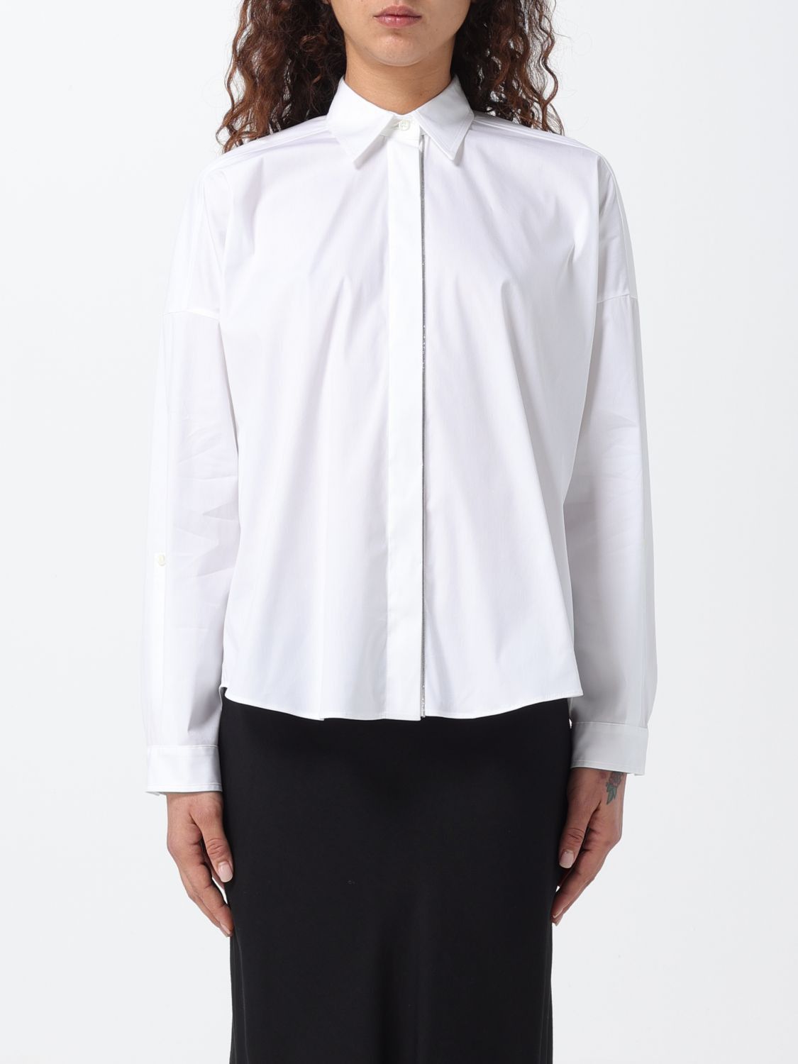 image of Brunello Cucinelli Shirt Woman White, Women's (Size Medium)