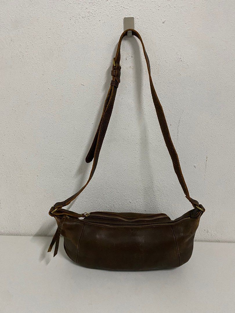 Leather H 1203 Mano Fece Japan Leather Sling Bag Size ONE SIZE - 3 Thumbnail