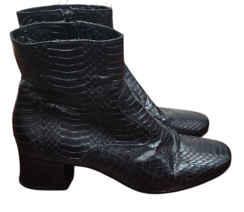 Gianni Barbato Gianni Barbato archive rare Python Leather ankle boots Size US 9.5 / IT 39.5 - 4 Thumbnail